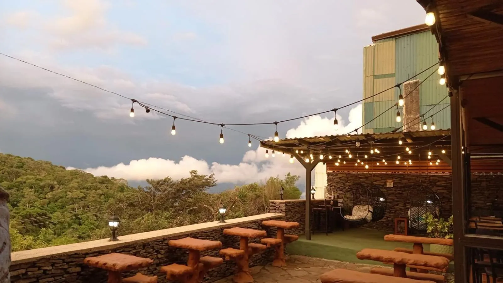 Patio in Cabinas Vista Al Golfo