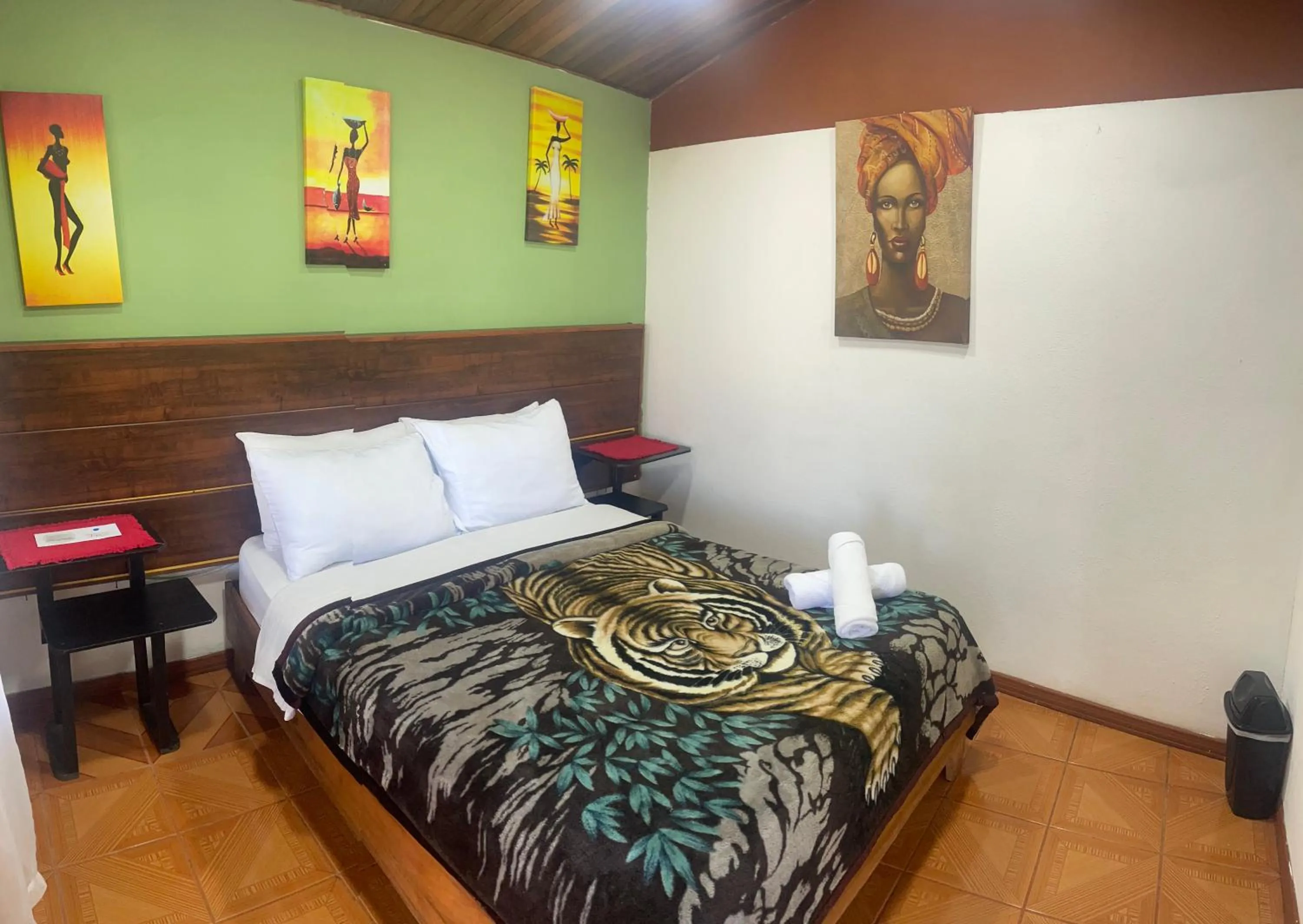 Bed in Cabinas Vista Al Golfo