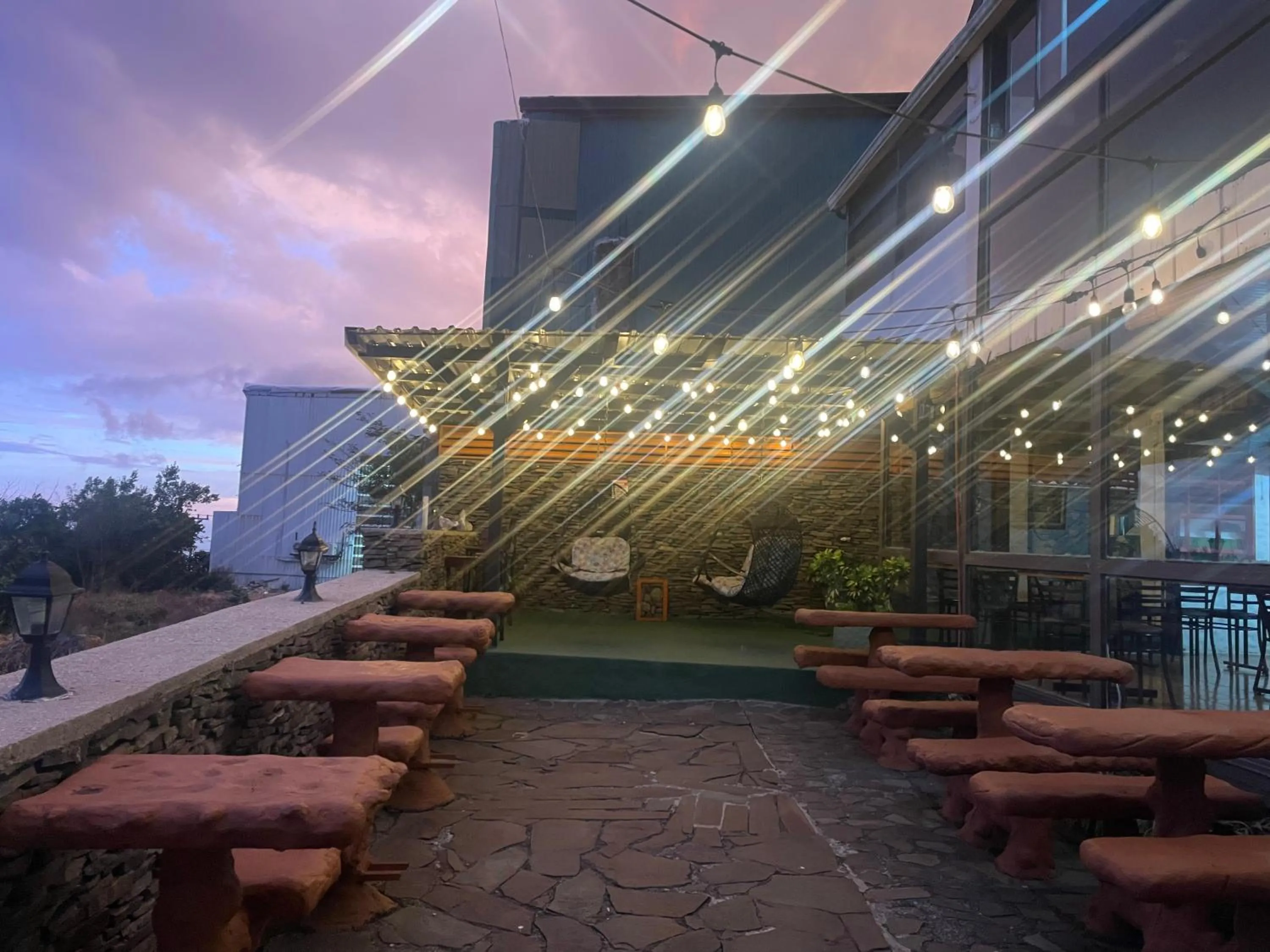 Patio in Cabinas Vista Al Golfo