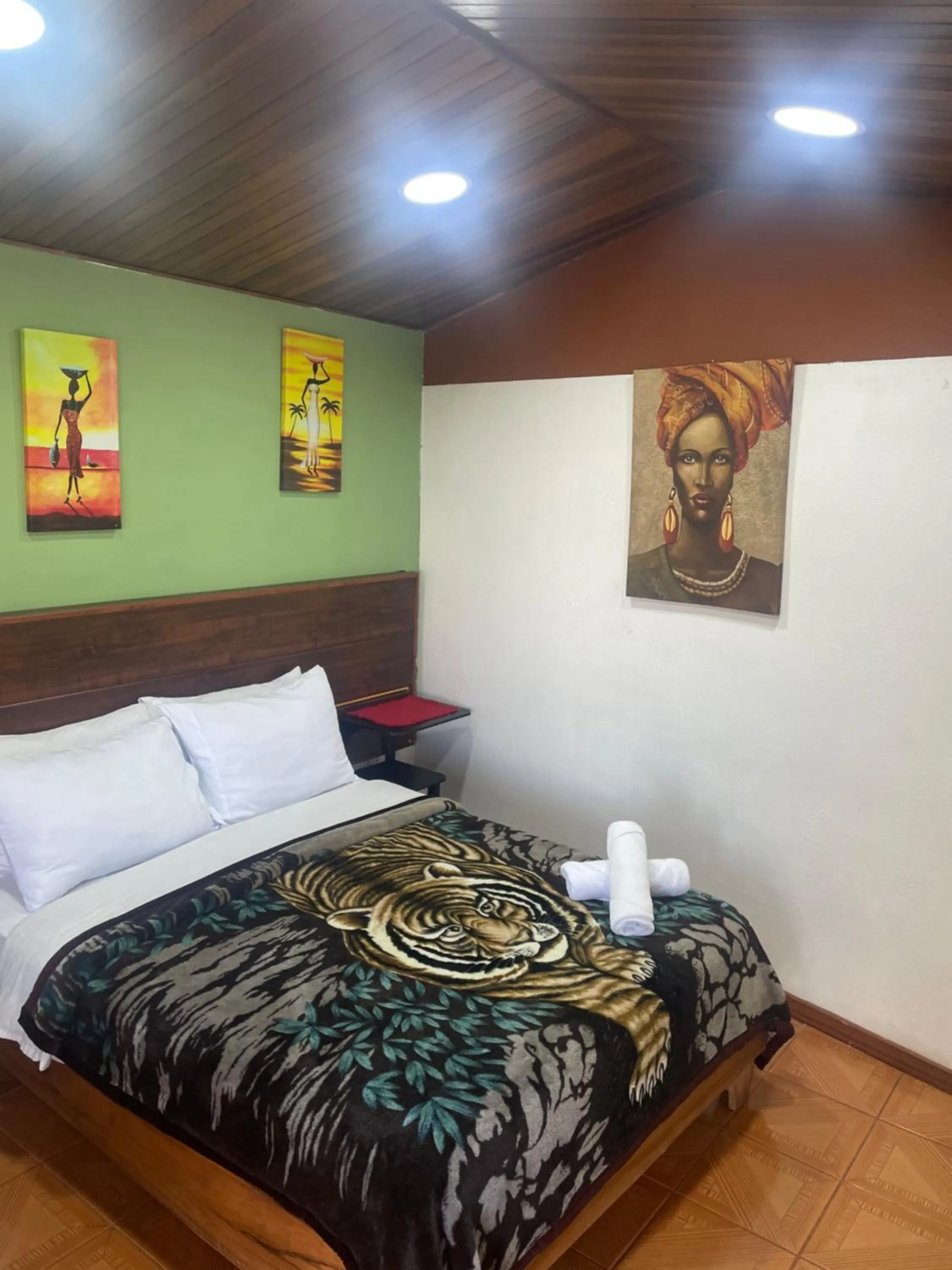 Bed in Cabinas Vista Al Golfo