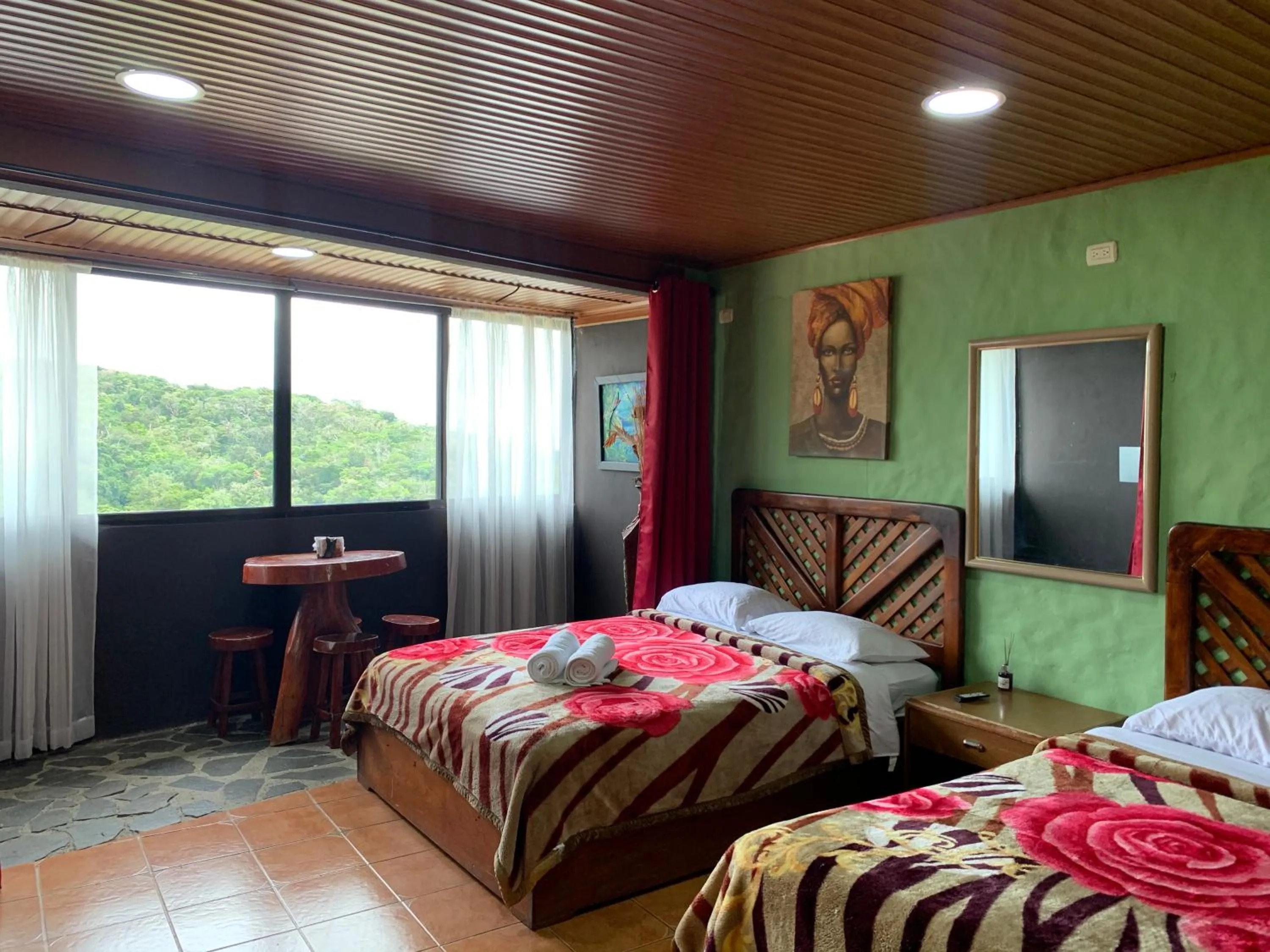 Bed in Cabinas Vista Al Golfo