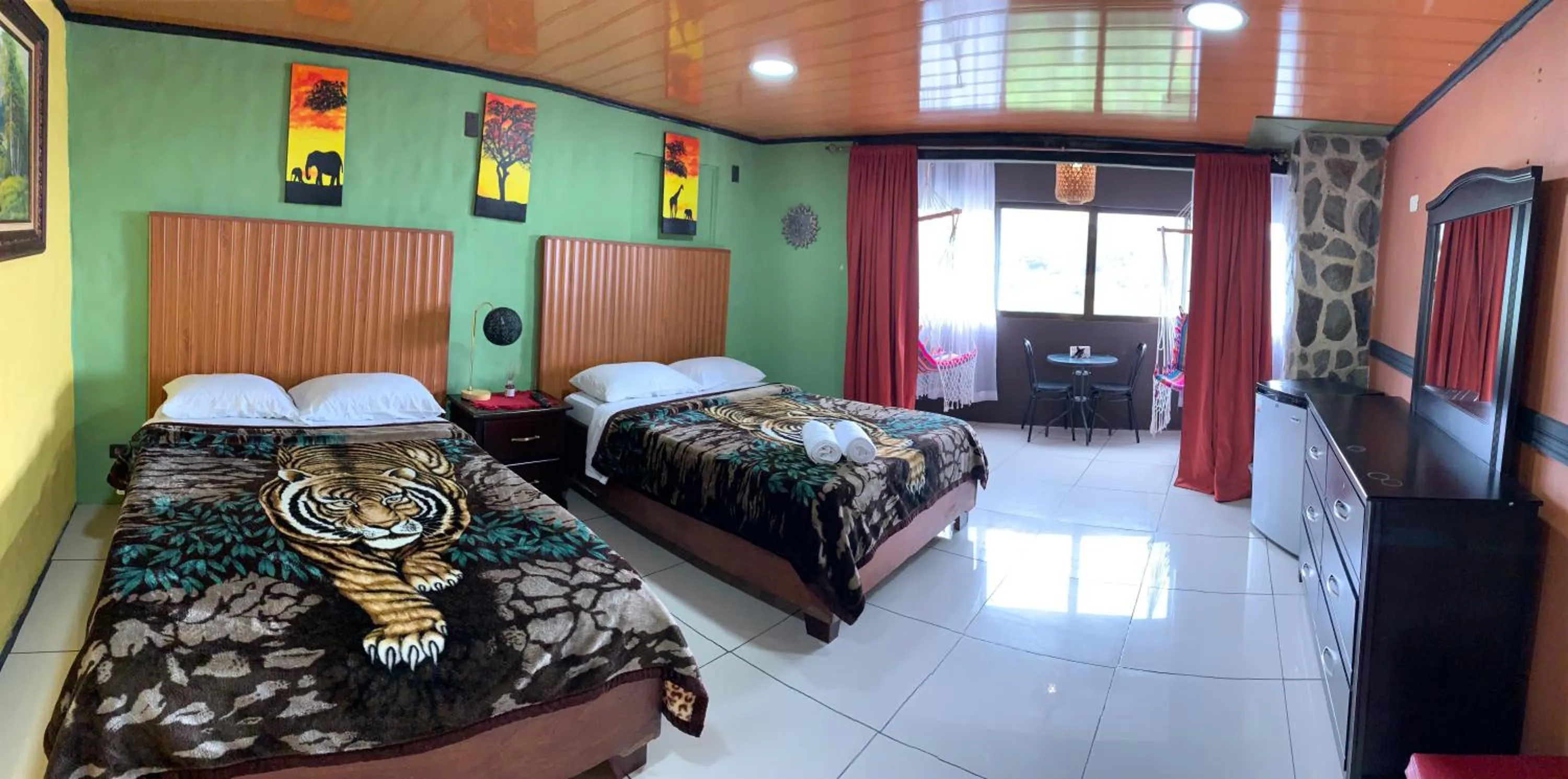 Bed in Cabinas Vista Al Golfo