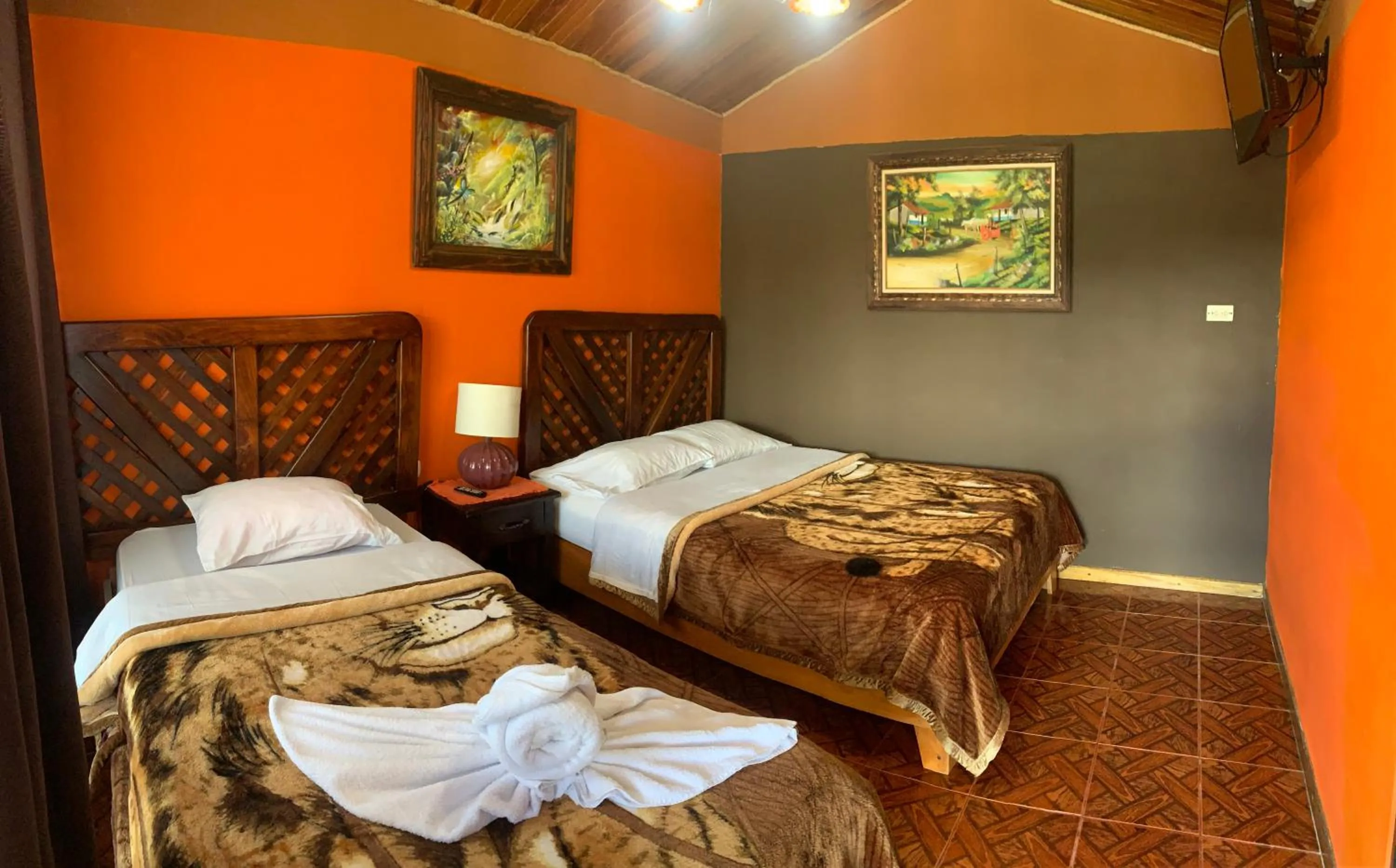 Bed in Cabinas Vista Al Golfo