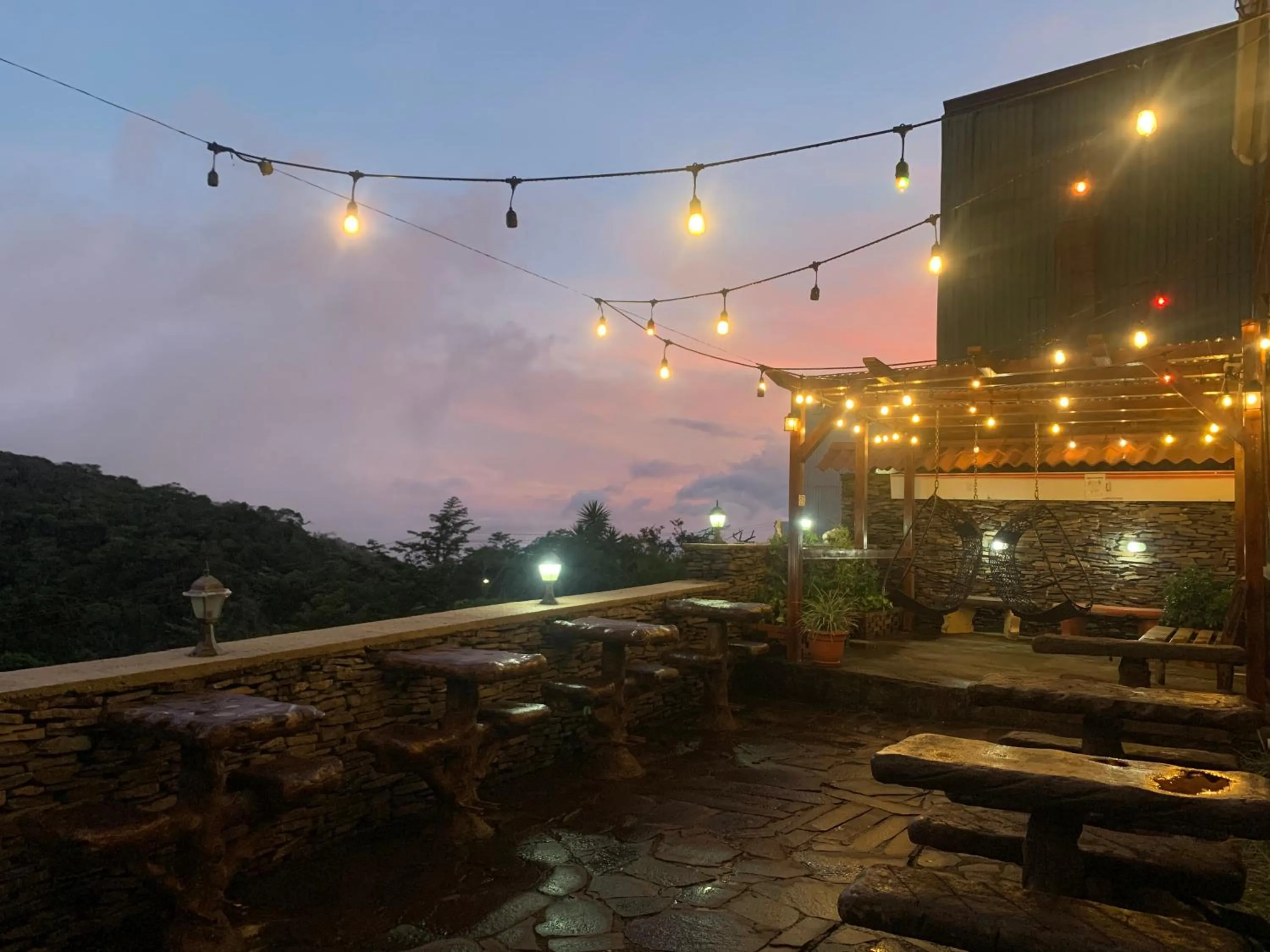 Patio in Cabinas Vista Al Golfo