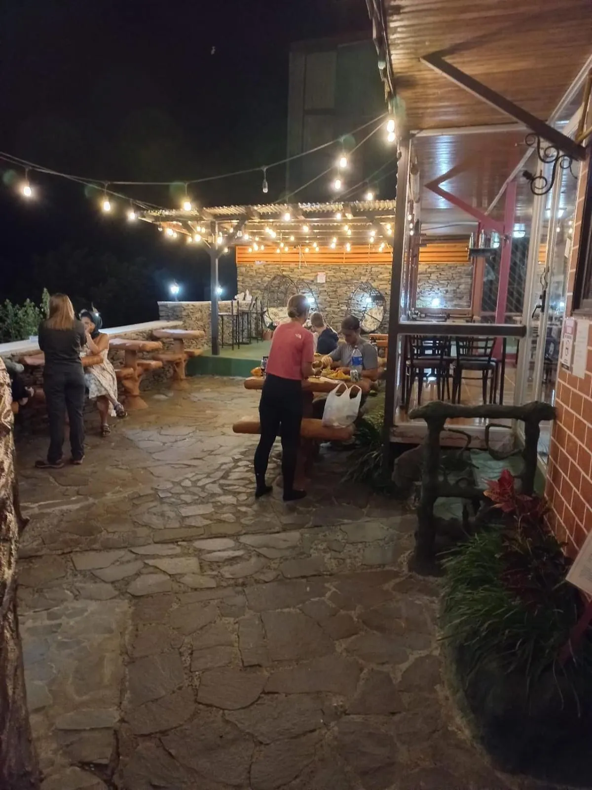 Patio in Cabinas Vista Al Golfo