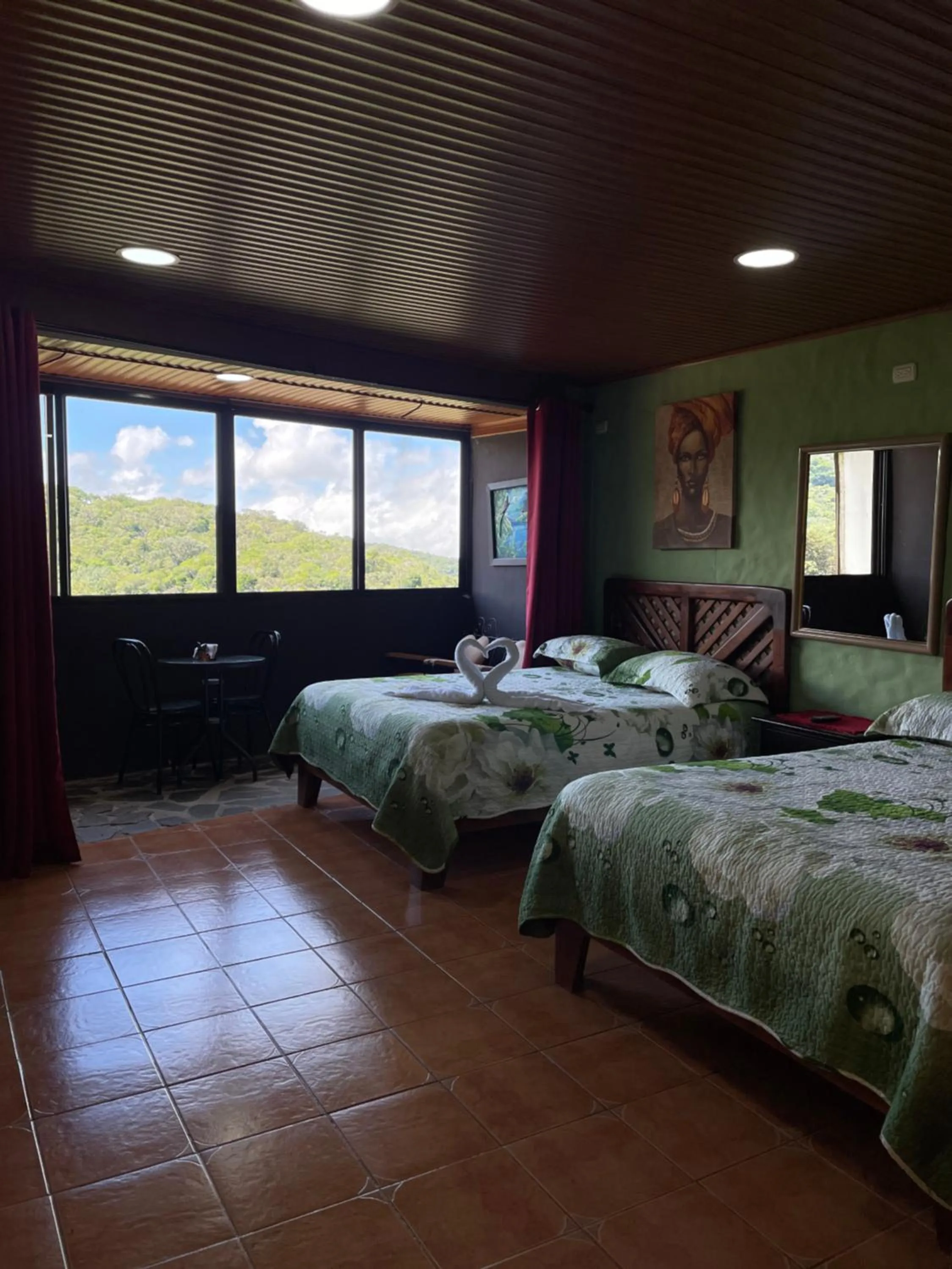 Bed in Cabinas Vista Al Golfo
