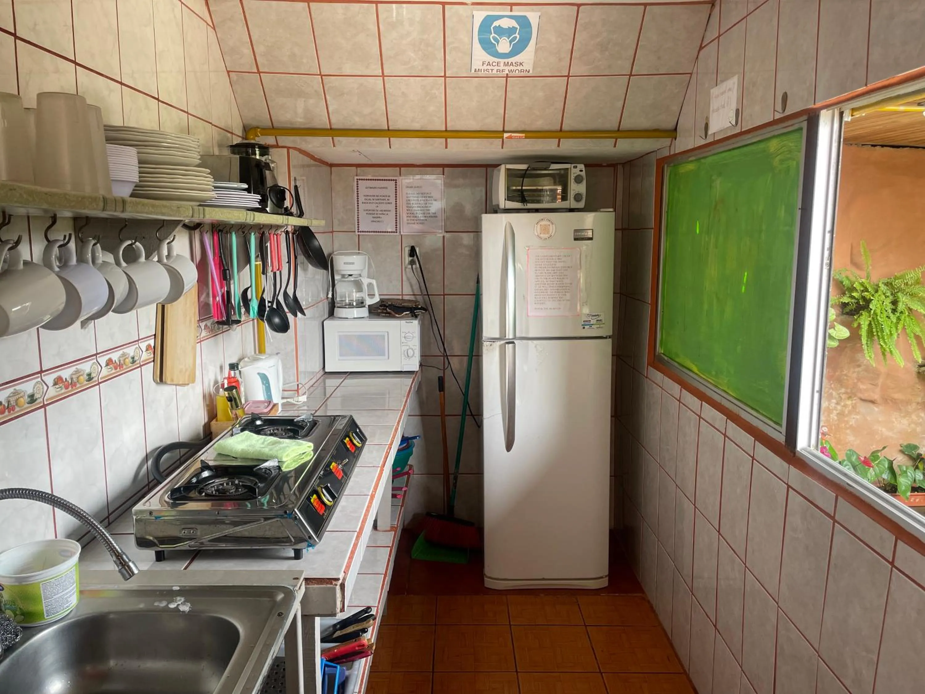 Kitchen or kitchenette in Cabinas Vista Al Golfo