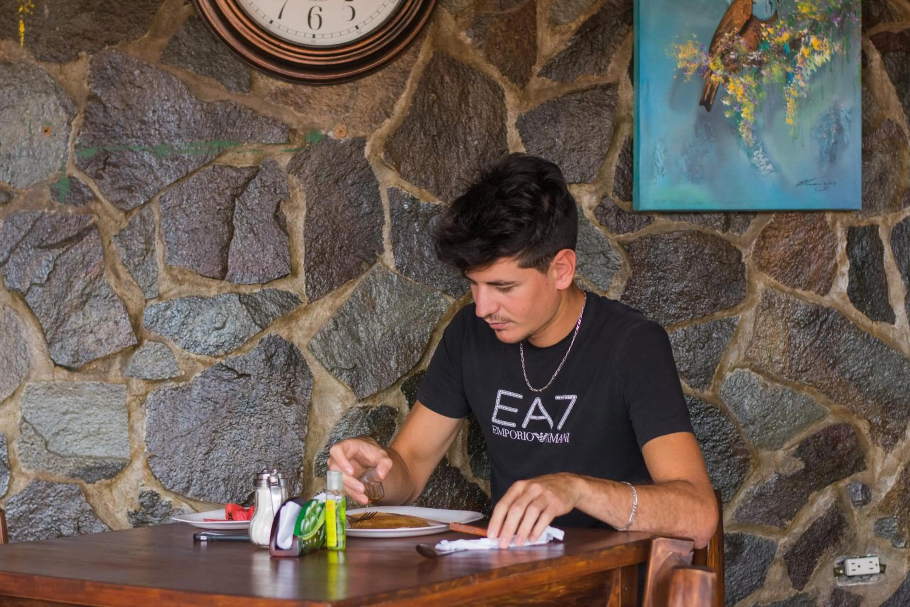 Communal lounge/ TV room in Cabinas Vista Al Golfo