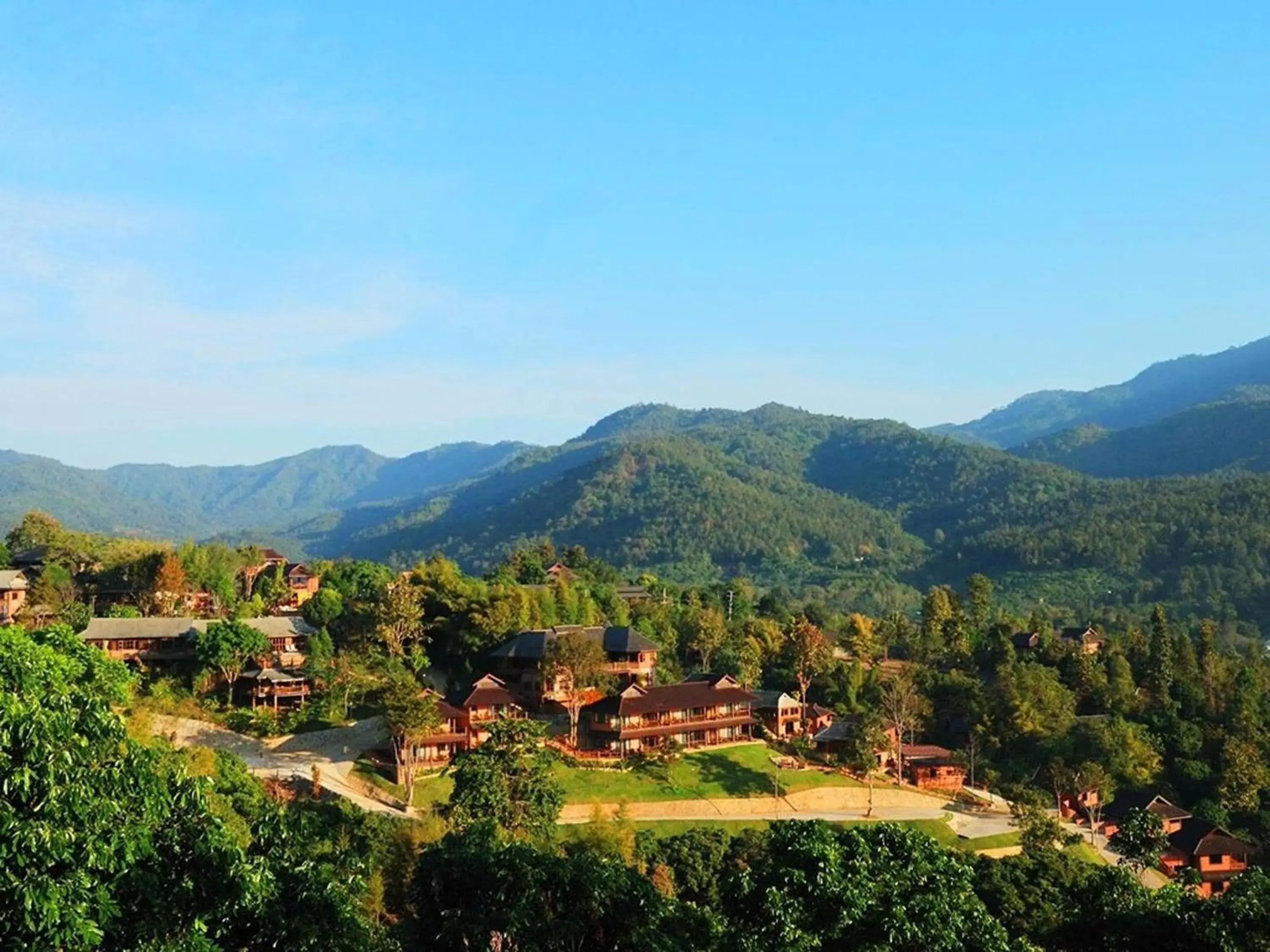 Bird's eye view in Insda Wellness Resort Bird's eye view in Insda Wellness Resort