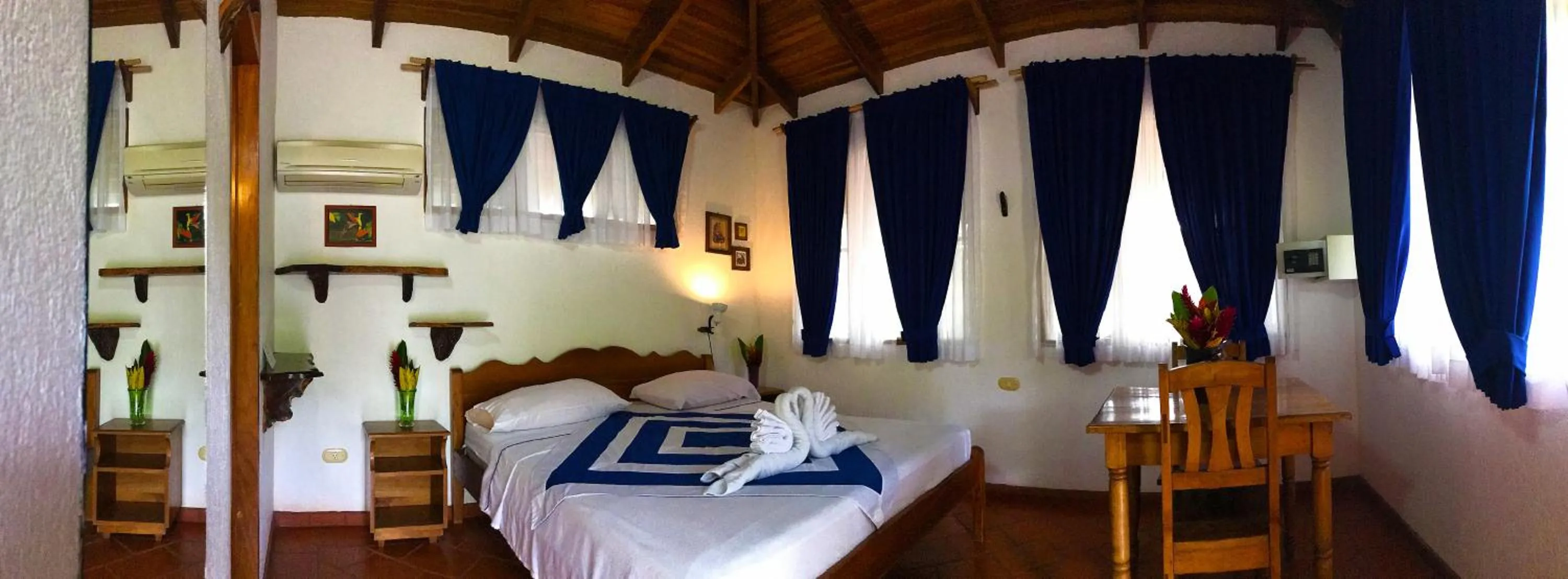 Bed in Hotel de Campo Caño Negro