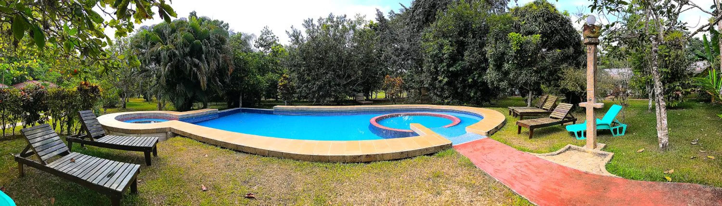 Pool view in Hotel de Campo Caño Negro