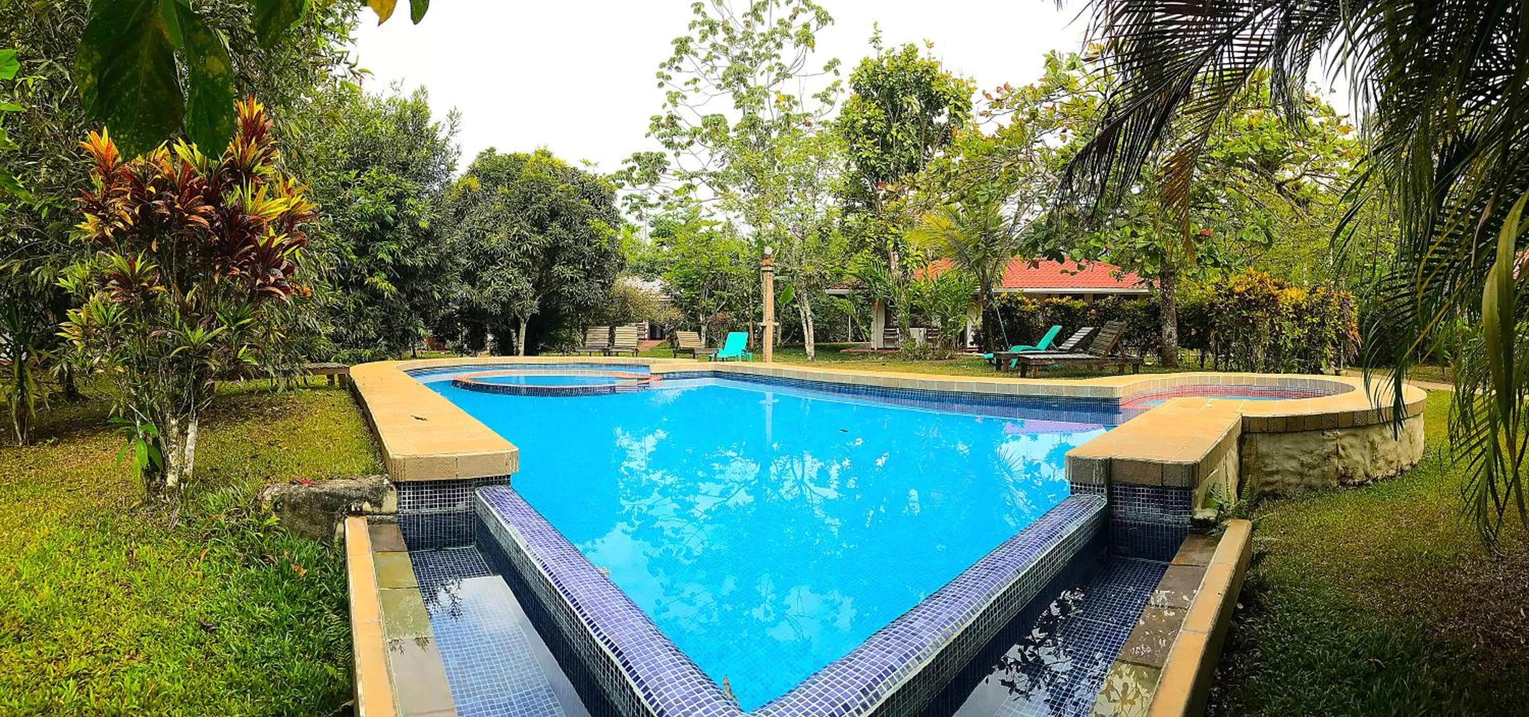Pool view in Hotel de Campo Caño Negro