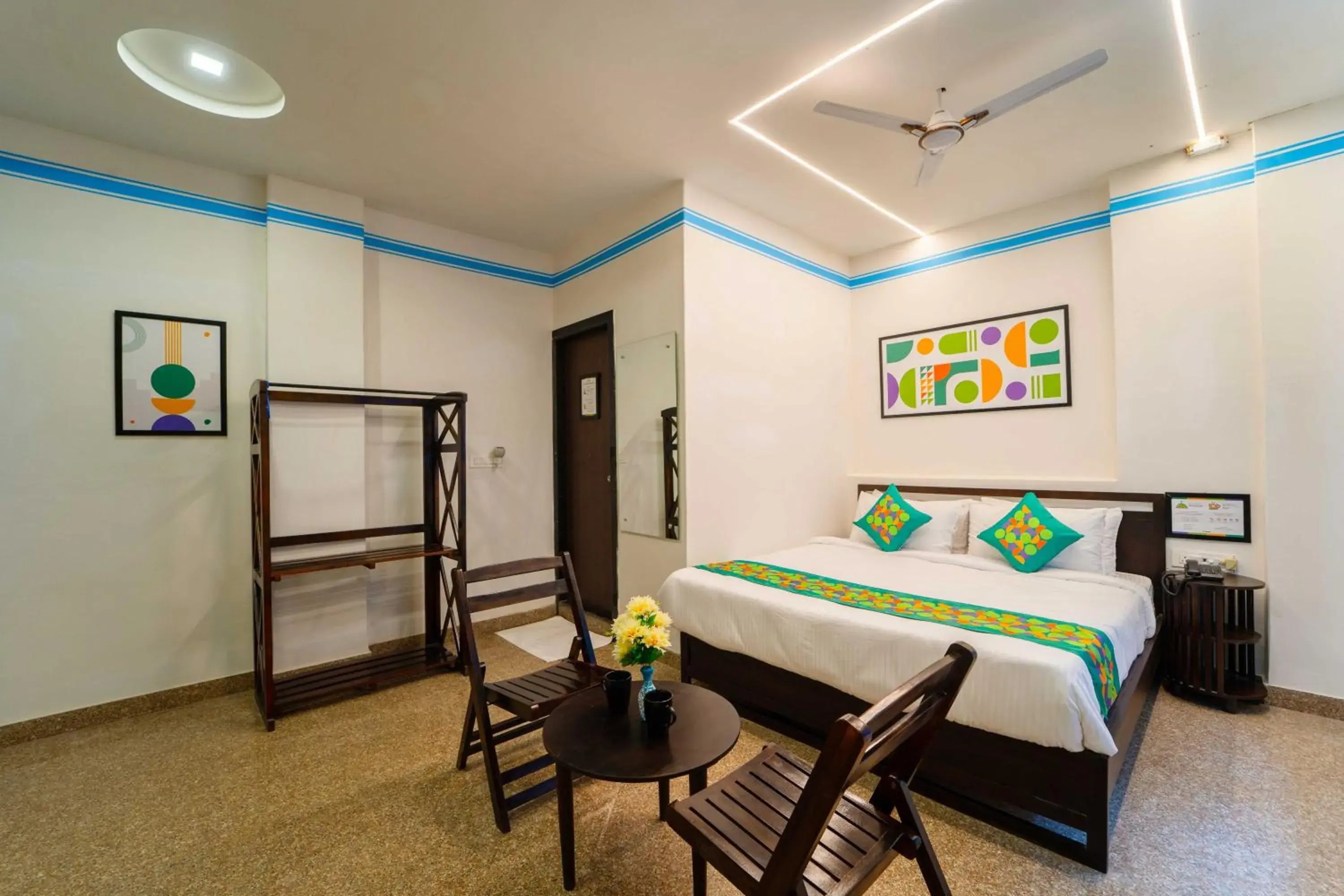 Bedroom, Bed in Treebo Blu Vvu Bedroom, Bed in Treebo Blu Vvu