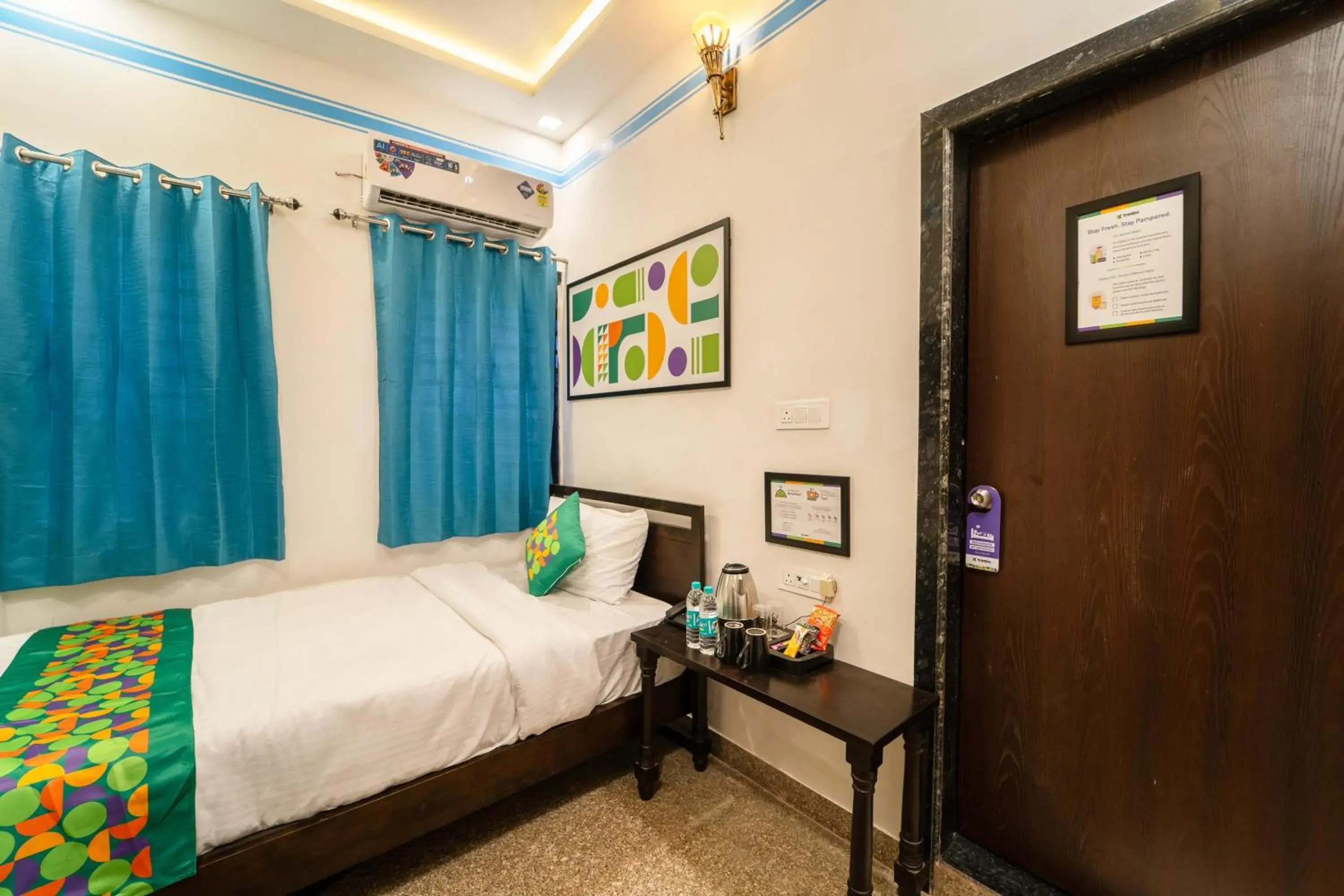 Bedroom, Bed in Treebo Blu Vvu Bedroom, Bed in Treebo Blu Vvu