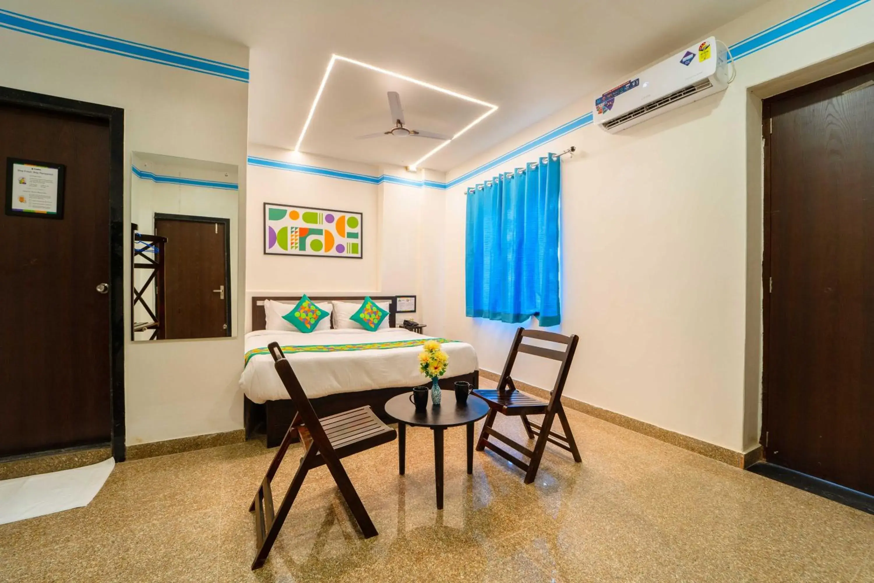 Bedroom in Treebo Blu Vvu Bedroom in Treebo Blu Vvu