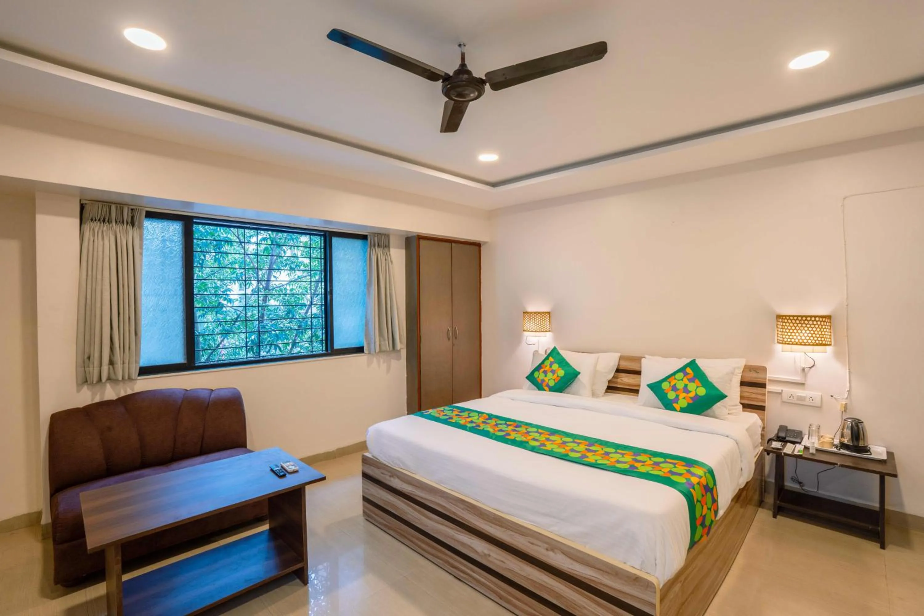 Bedroom, Bed in Treebo Royal Comfort Atithi