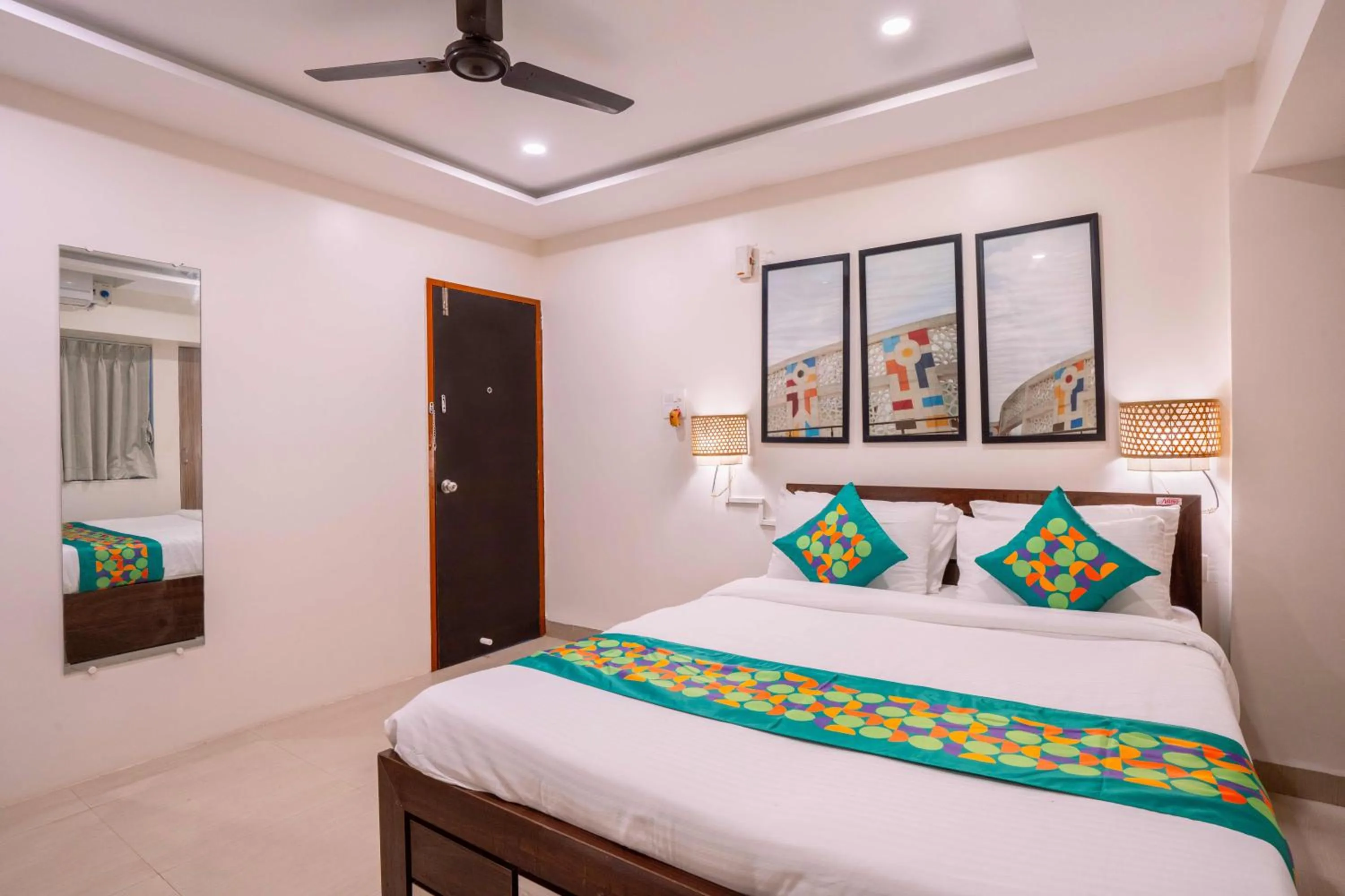 Bedroom, Bed in Treebo Royal Comfort Atithi