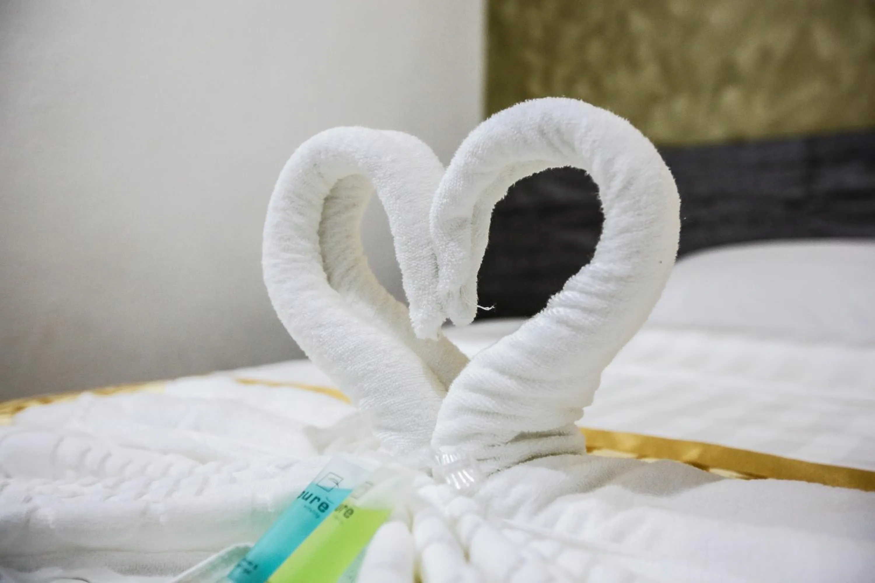 Decorative detail, Bed in New Dawn Hotel Pontian Sdn Bhd