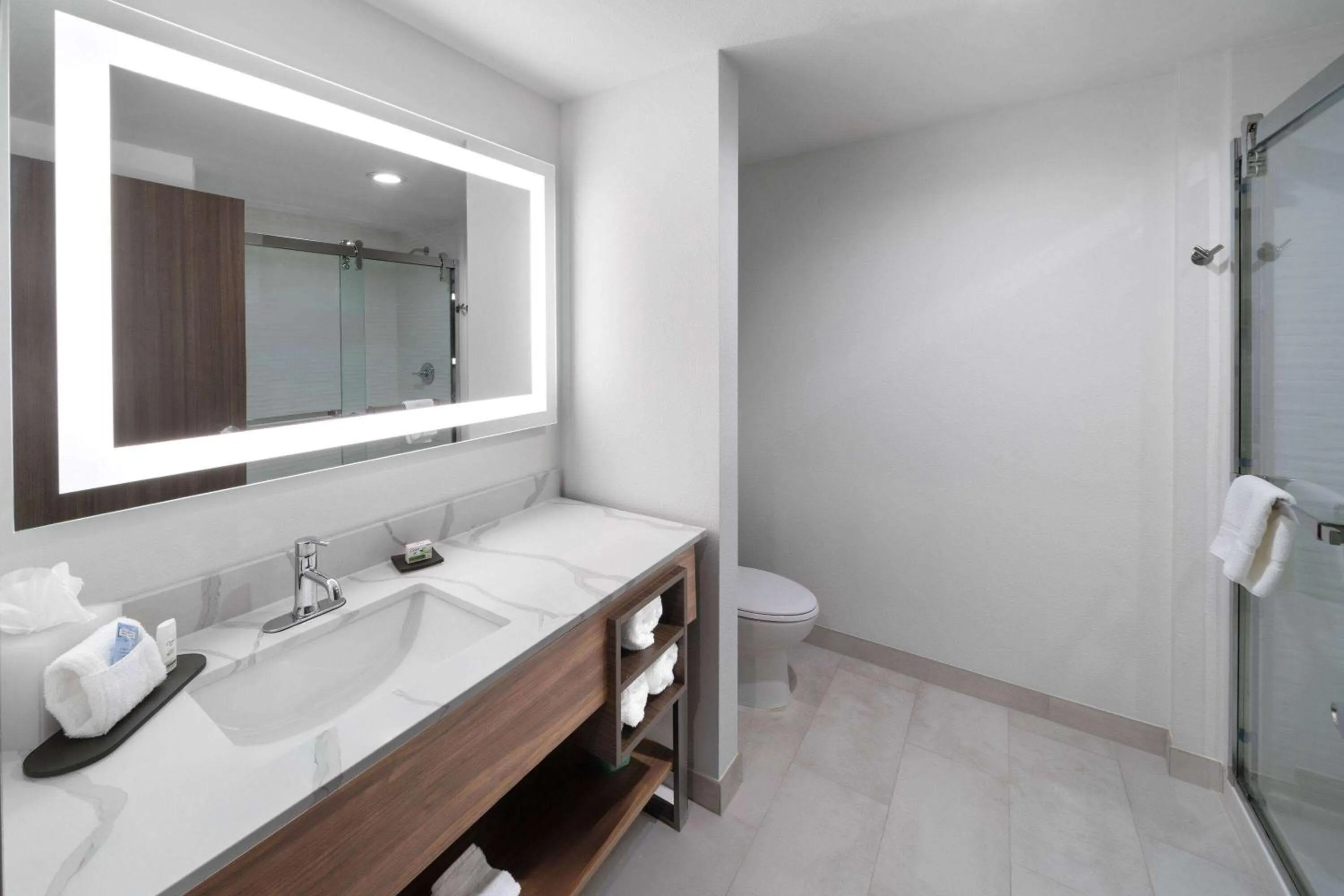 Bathroom in La Quinta Inn & Suites by Wyndham San Antonio at the RIM