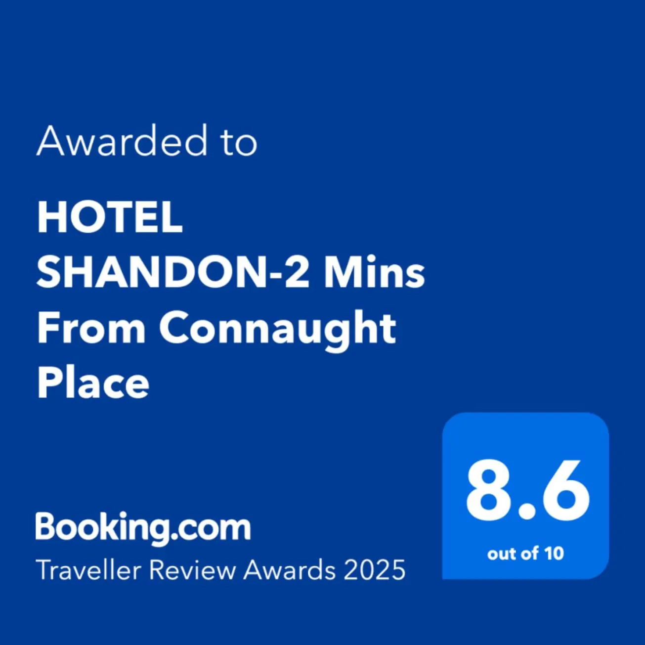 HOTEL SHANDON-2 Mins From Connaught Place
