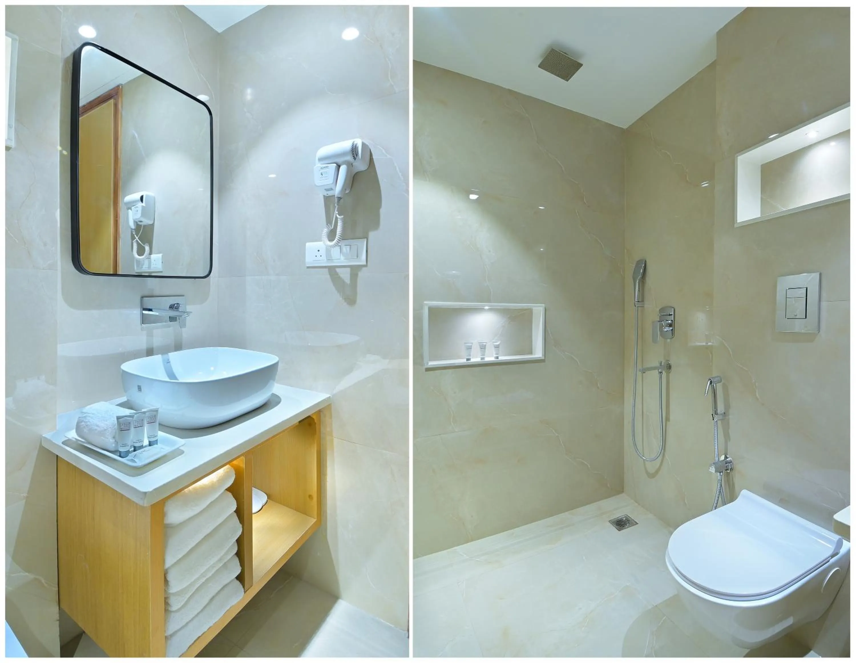 Shower in HOTEL SHANDON-2 Mins From Connaught Place