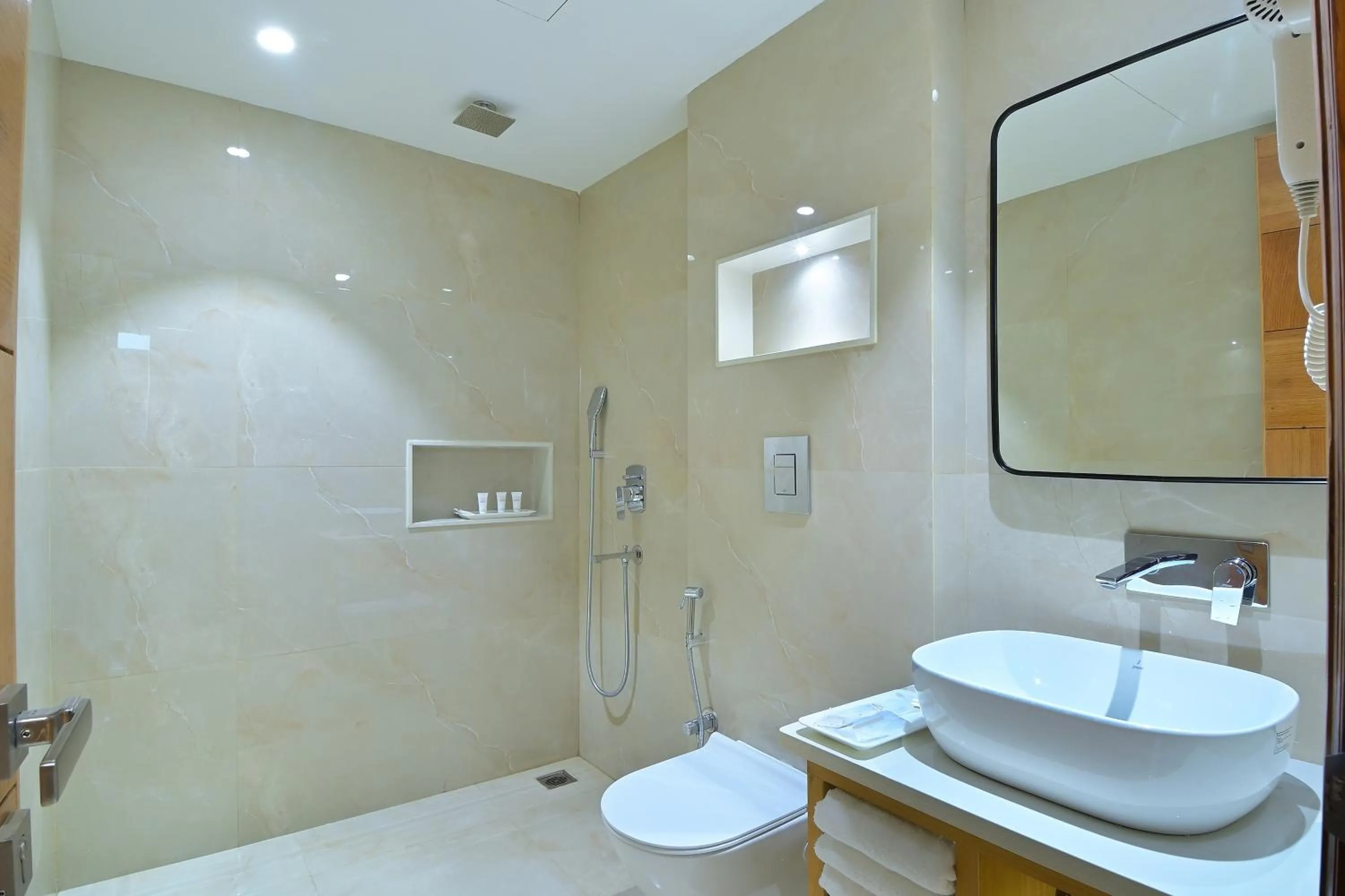 Shower in HOTEL SHANDON-2 Mins From Connaught Place
