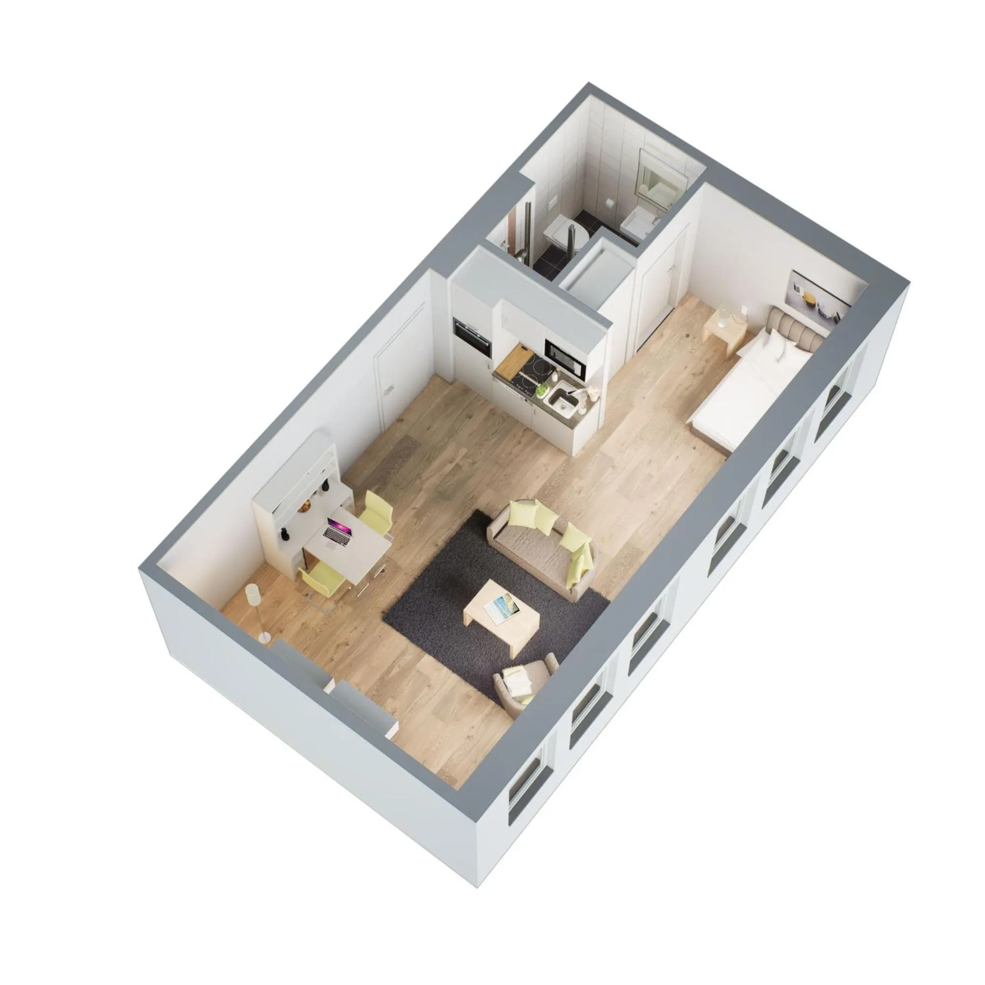 Photo of the whole room, Bed in ADAPT APARTMENT HOTEL Siegen