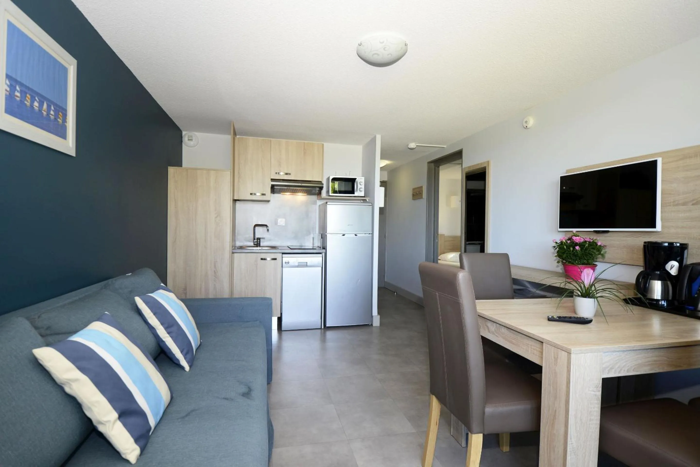 Living room in Résidence Odalys Aqualia