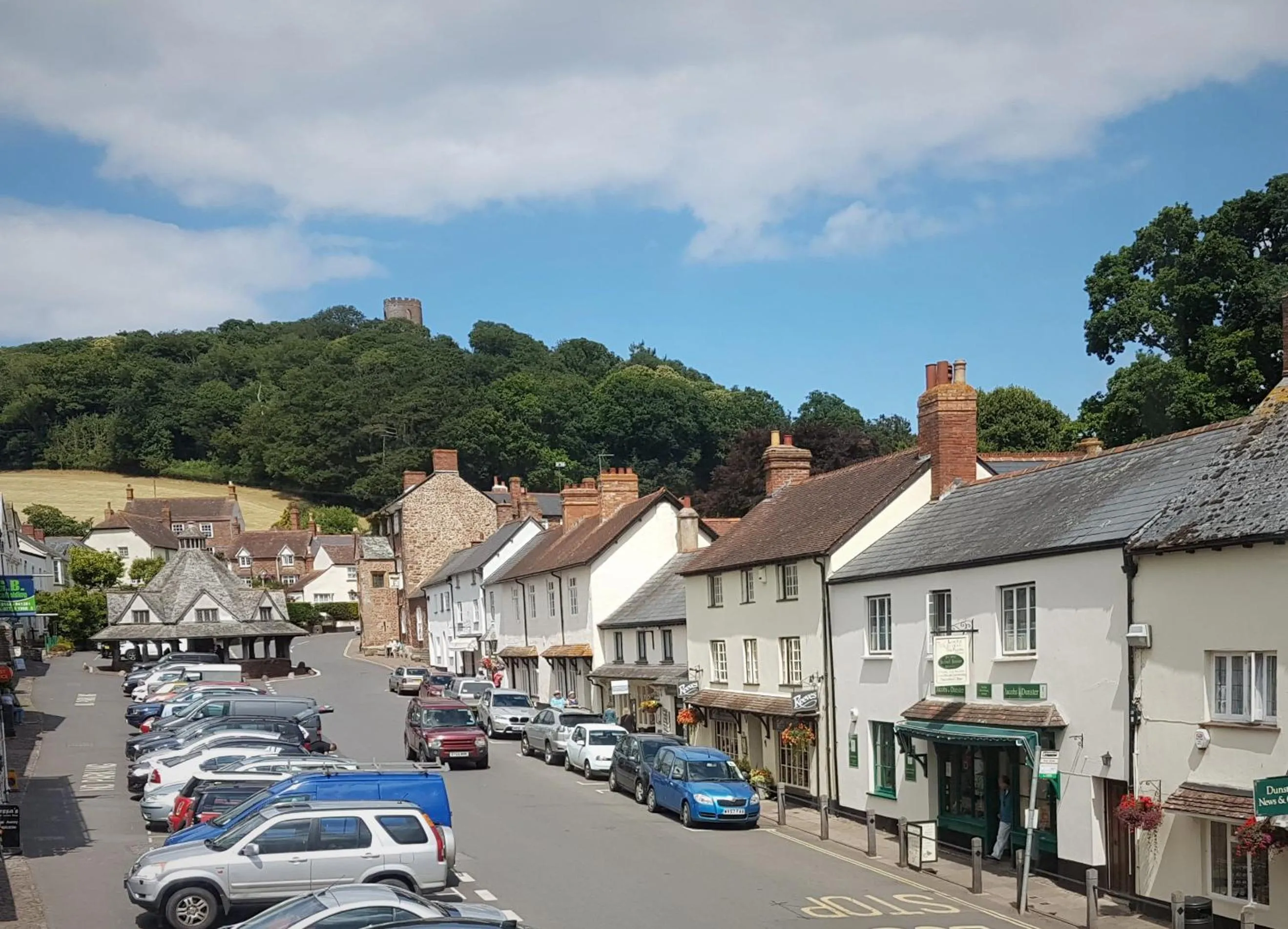 City view in Dunster Castle Hotel