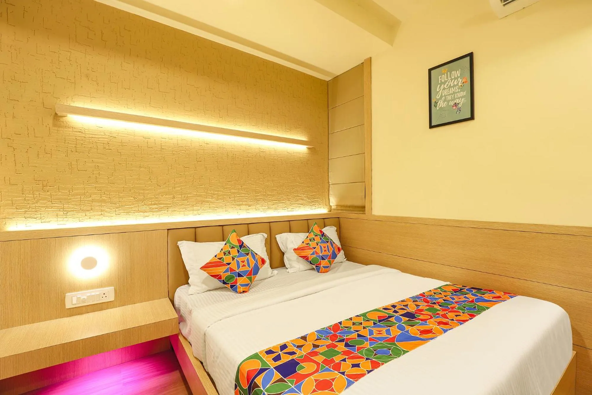 Bed in FabHotel Nestlay Rooms High Court