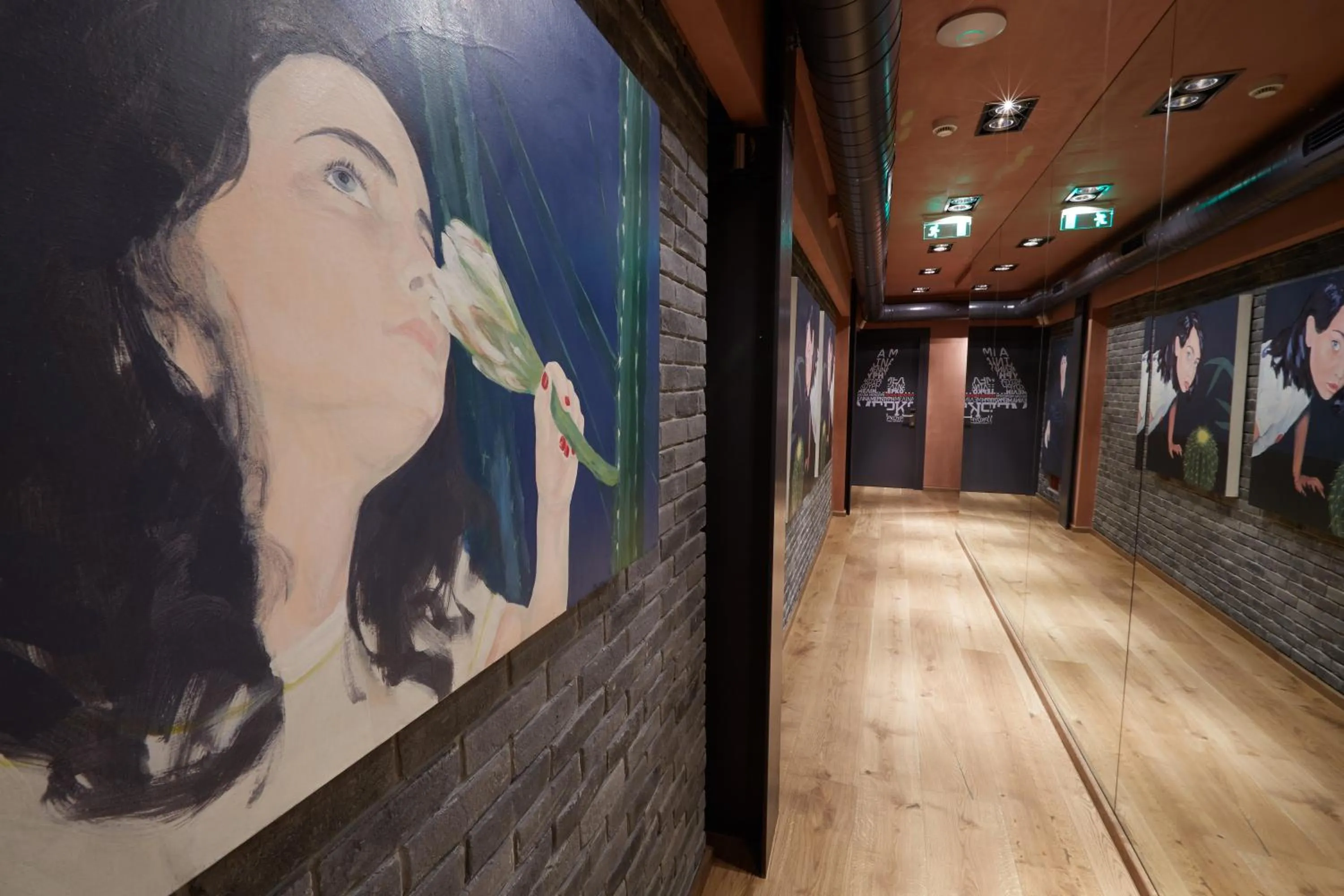 Decorative detail in Veritas Boutique Art Hotel