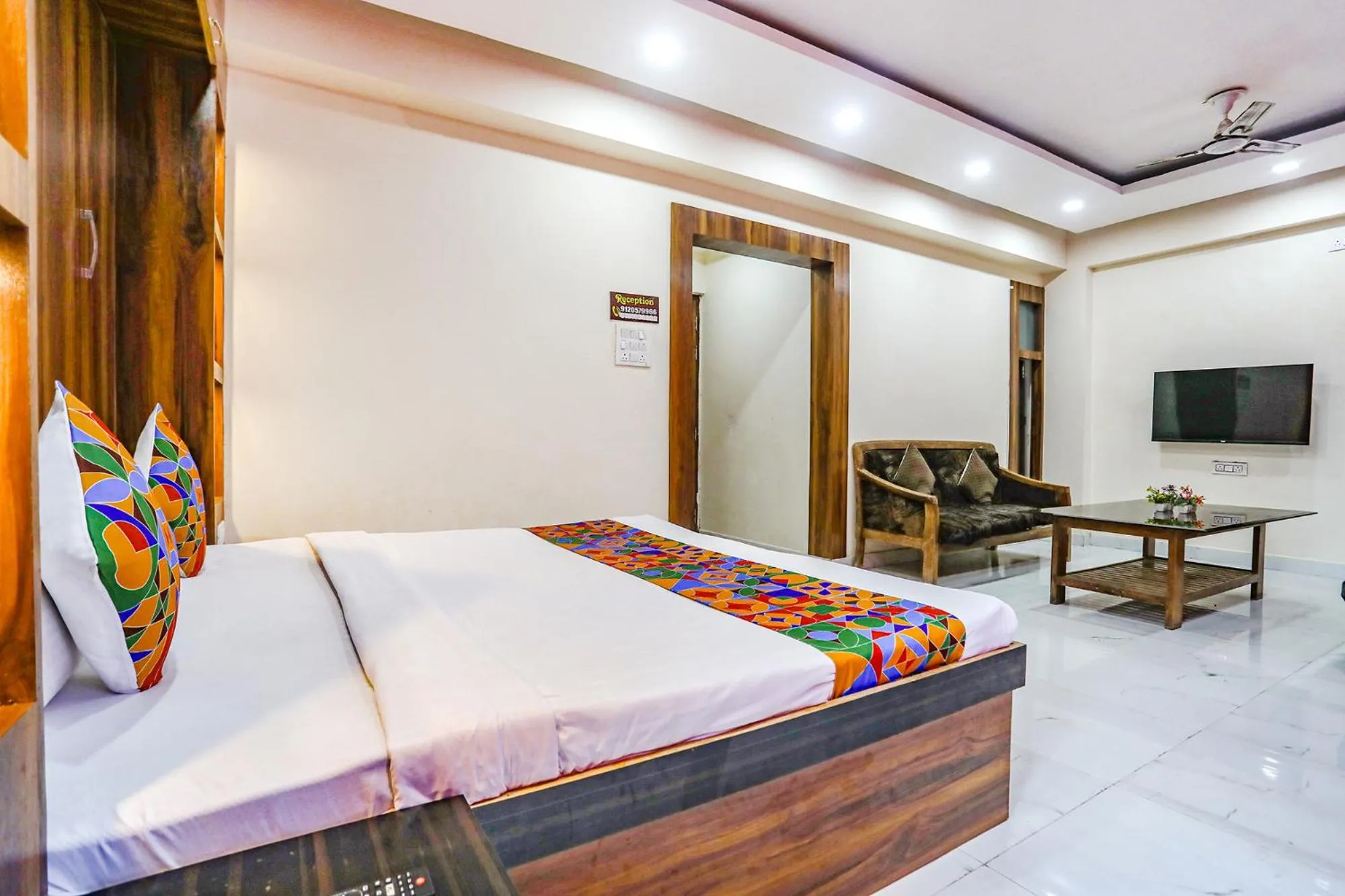 Bed in FabHotel Imperail House