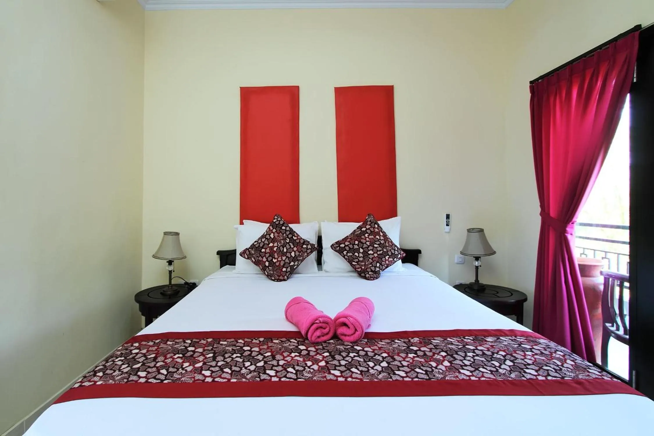 Bed in Ramantika Bali House
