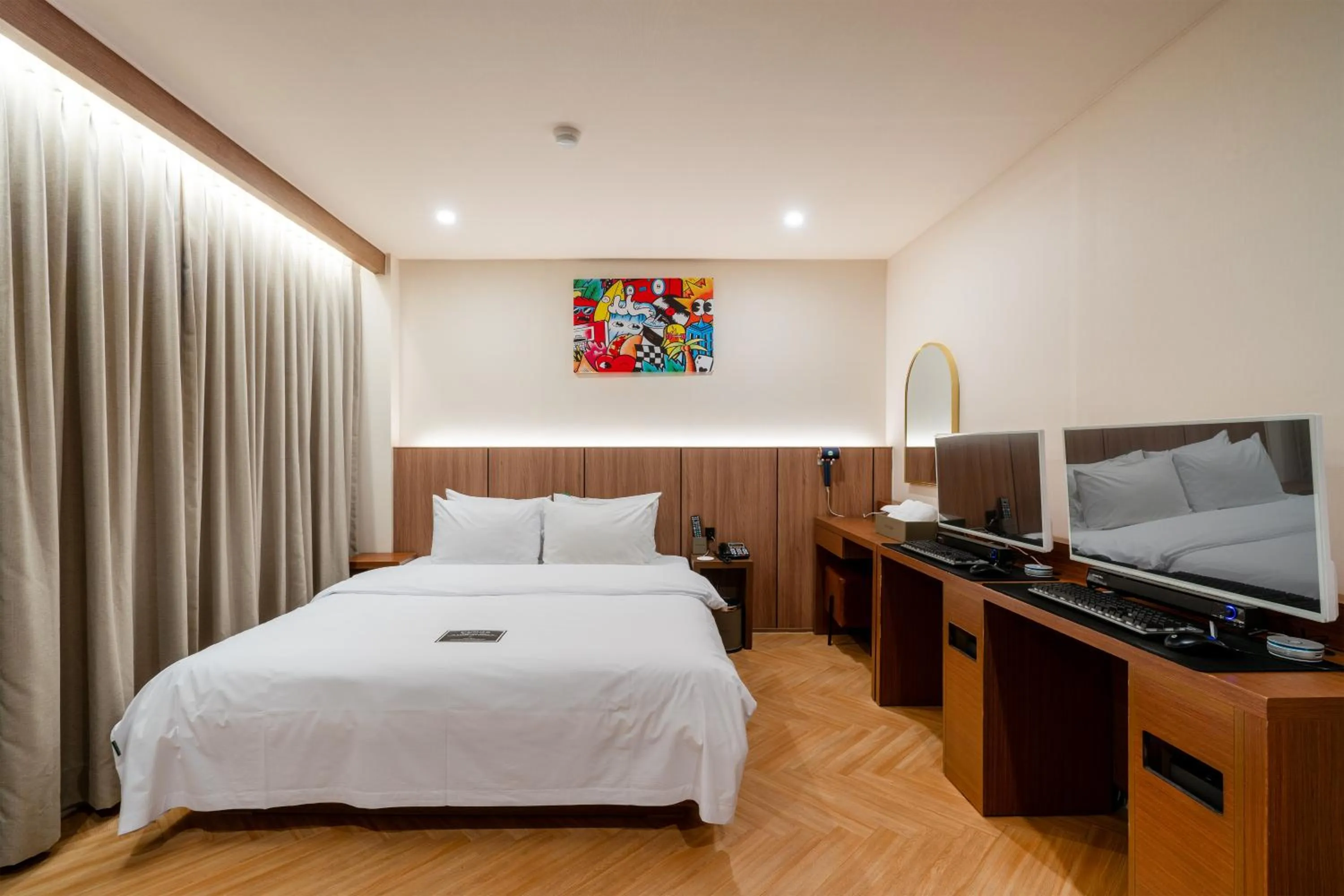 Bed in Hotel Laglas Asan