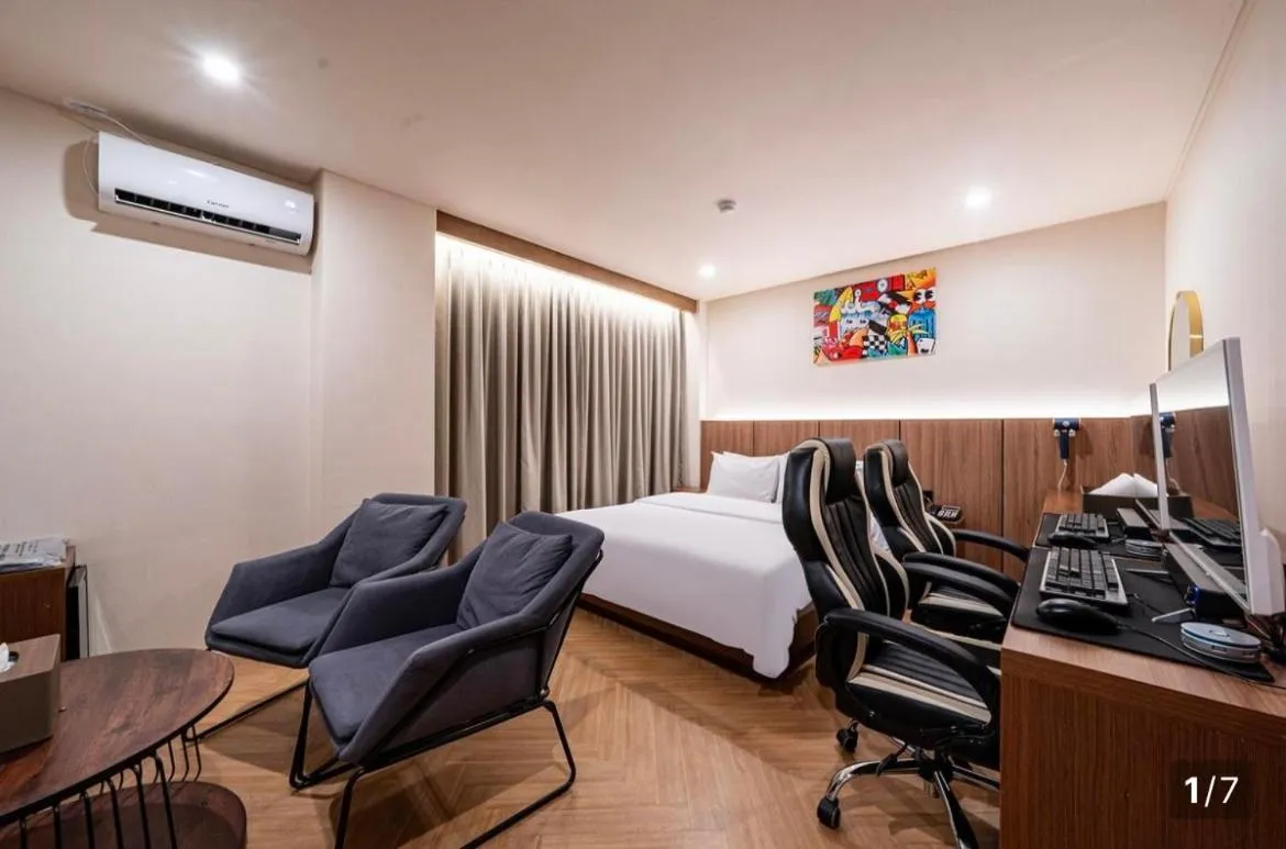 Bed in Hotel Laglas Asan