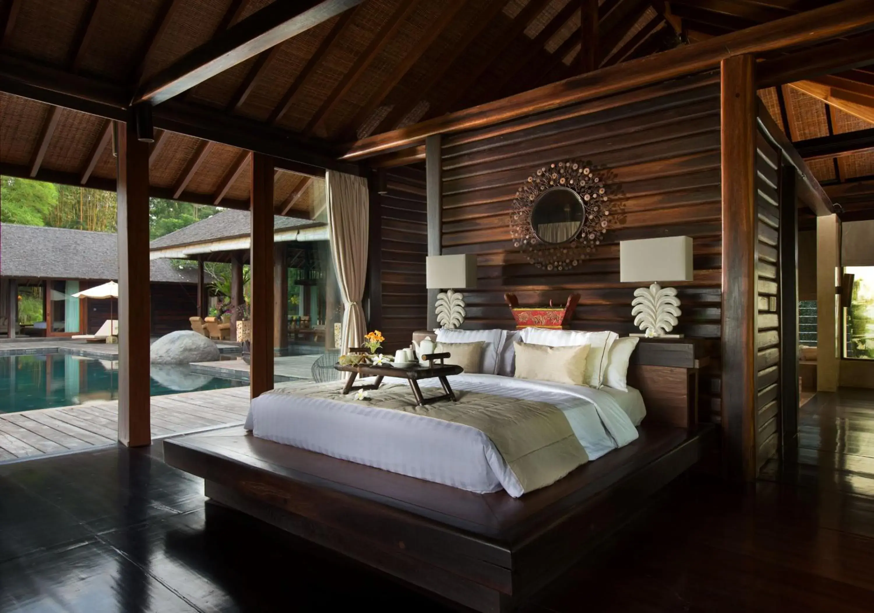 Bedroom, Bed in Kamaniiya River Villa Sayan - Ubud Bedroom, Bed in Kamaniiya River Villa Sayan - Ubud