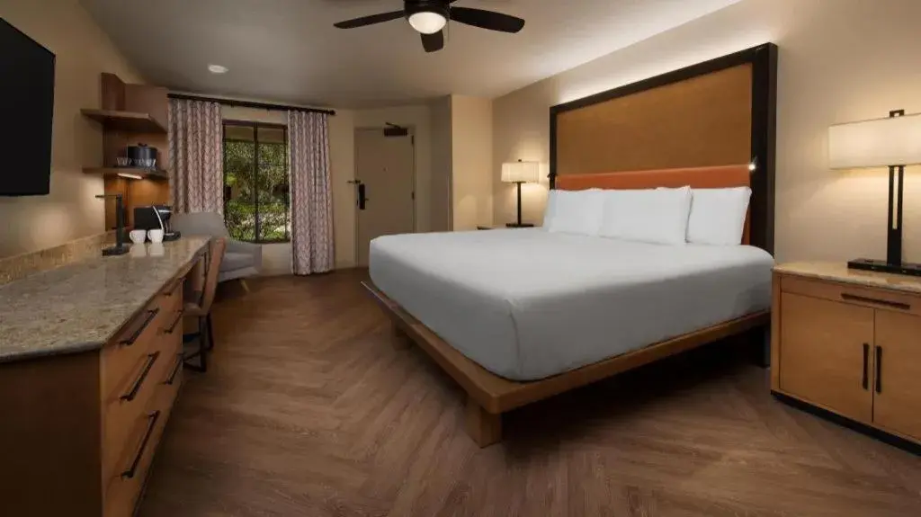 Bed in Disney's Coronado Springs Resort Bed in Disney's Coronado Springs Resort