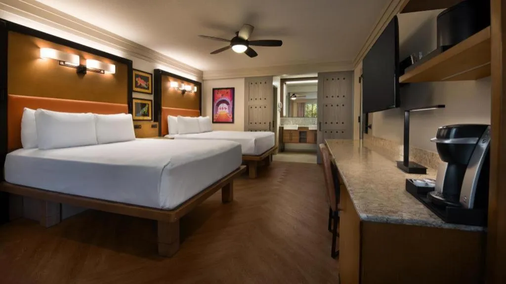 Bed in Disney's Coronado Springs Resort