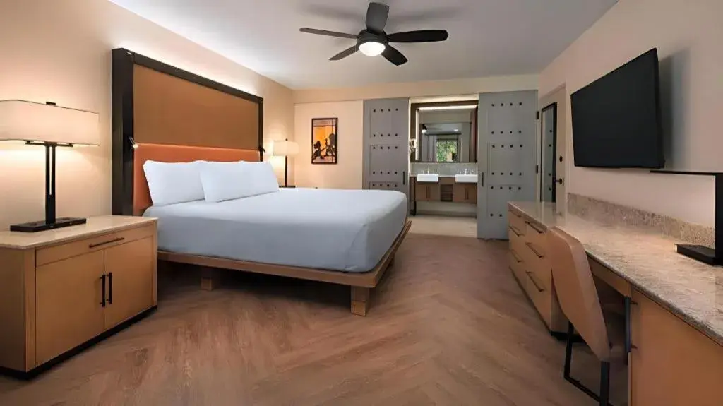 Bed in Disney's Coronado Springs Resort Bed in Disney's Coronado Springs Resort