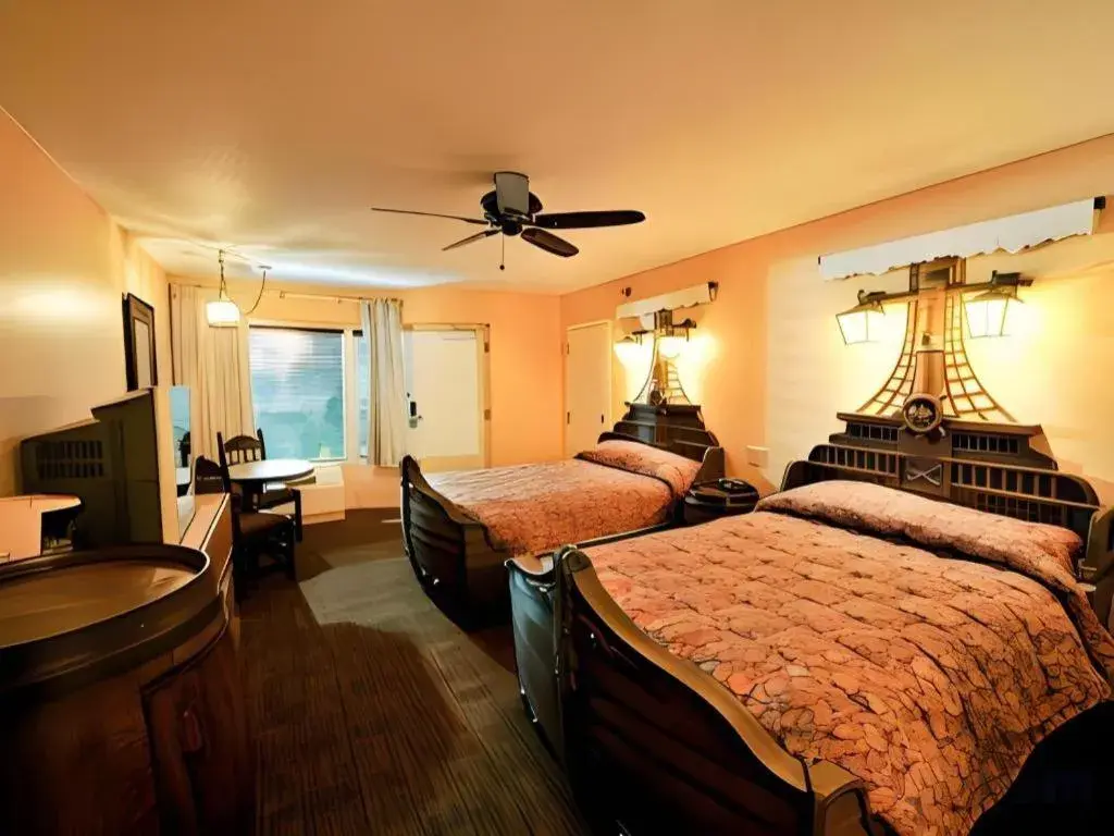 Bed in Disney's Caribbean Beach Resort Bed in Disney's Caribbean Beach Resort