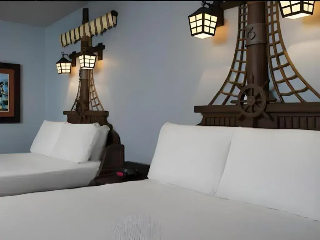 Bed in Disney's Caribbean Beach Resort Bed in Disney's Caribbean Beach Resort