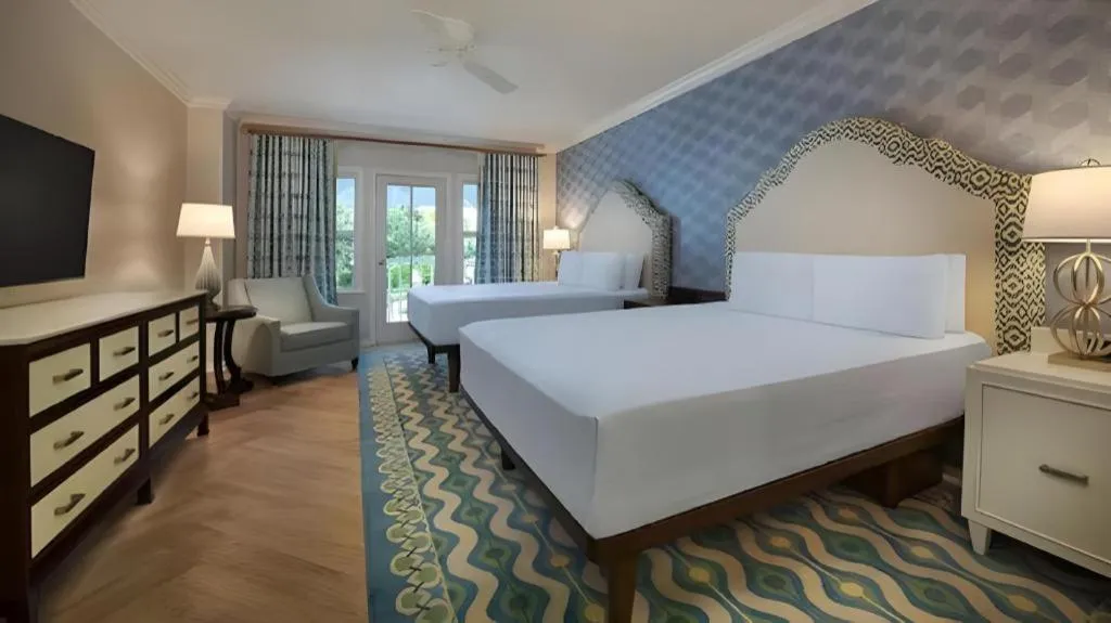 Bed in Disney's Beach Club Resort