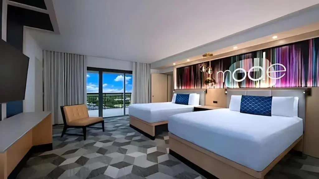 Bed in Disney's Contemporary Resort Bed in Disney's Contemporary Resort