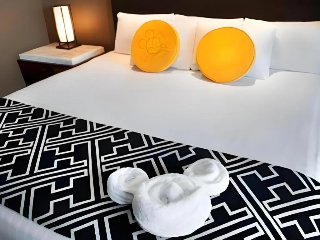 Bed in Disney's Contemporary Resort