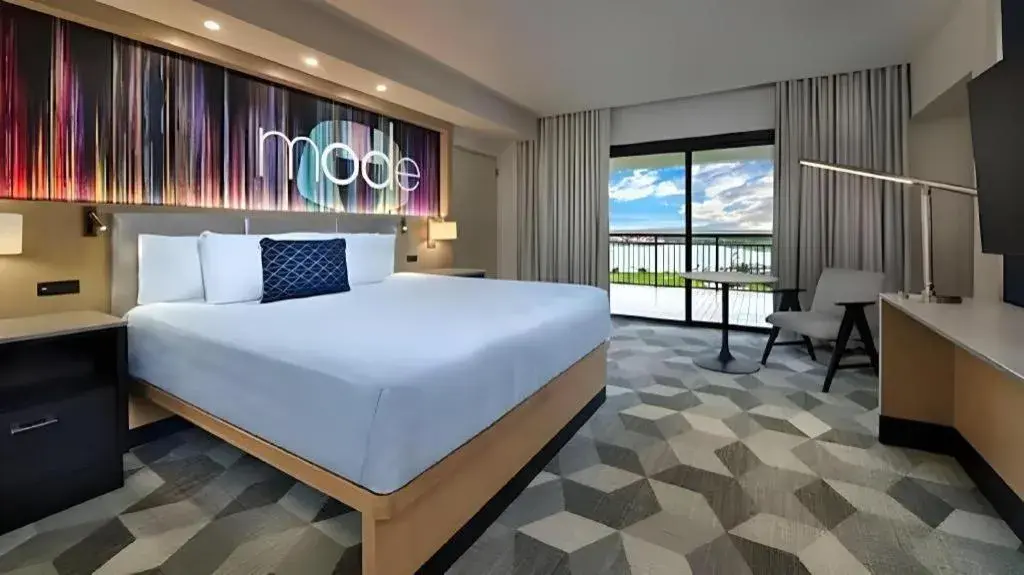 Bed in Disney's Contemporary Resort Bed in Disney's Contemporary Resort