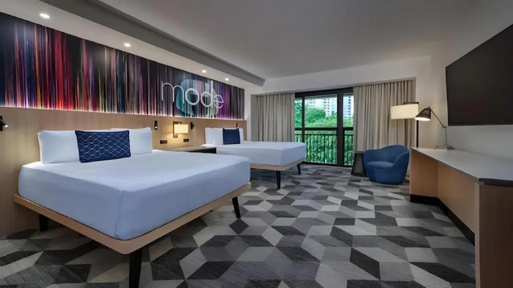 Bed in Disney's Contemporary Resort