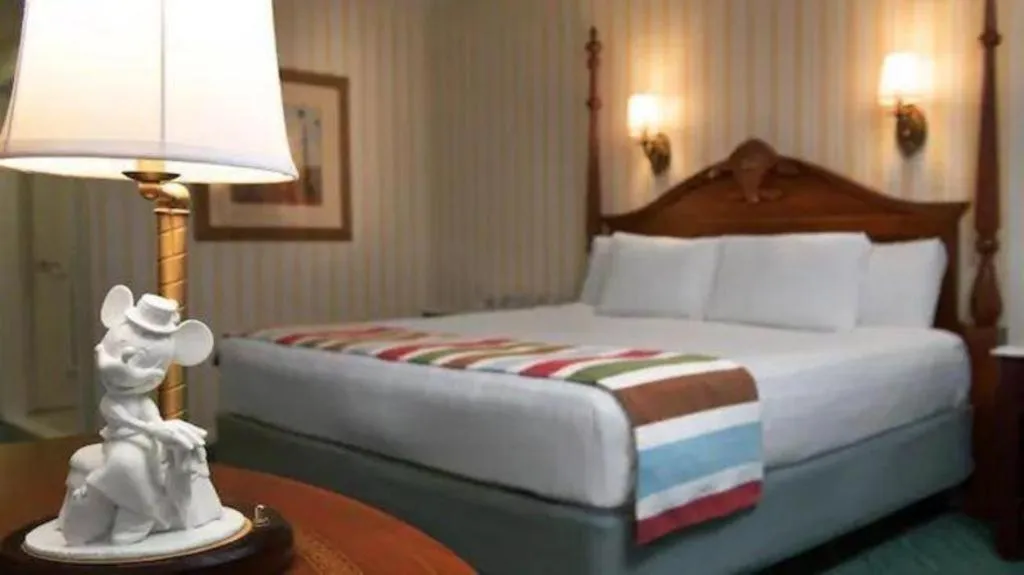 Bed in Disney's Boardwalk Inn