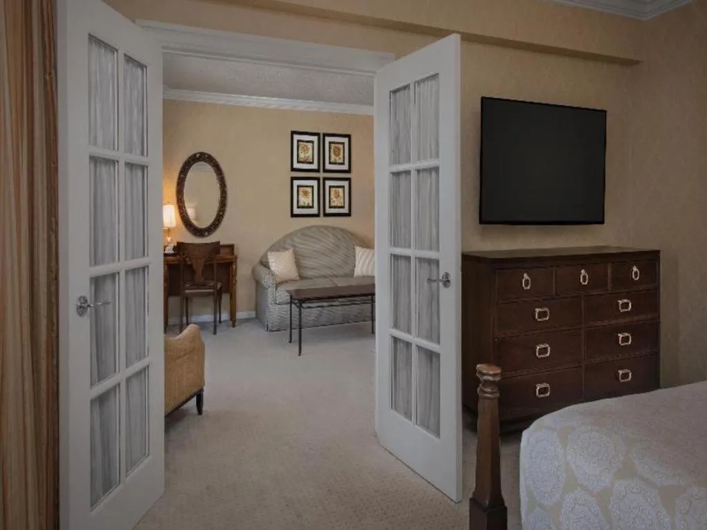 Bed in Disney's Boardwalk Inn