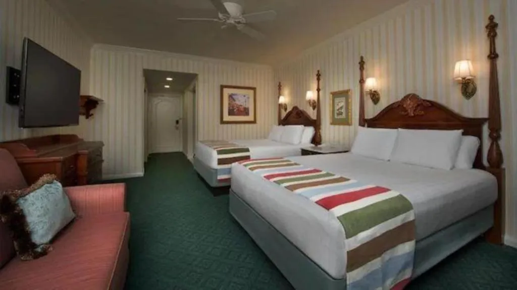 Bed in Disney's Boardwalk Inn