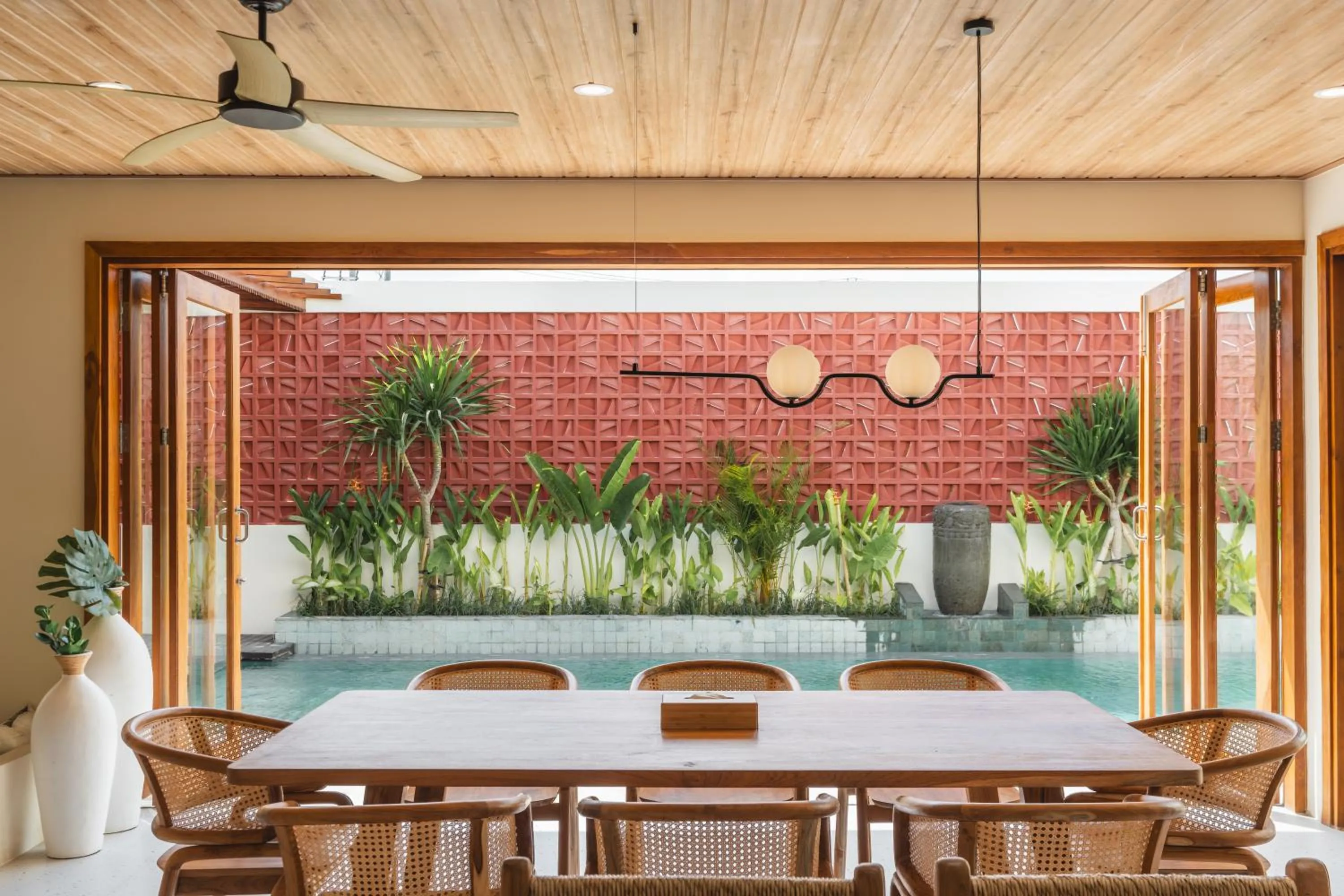 Seating area in Copper Estate 1 by Alfred in Bali